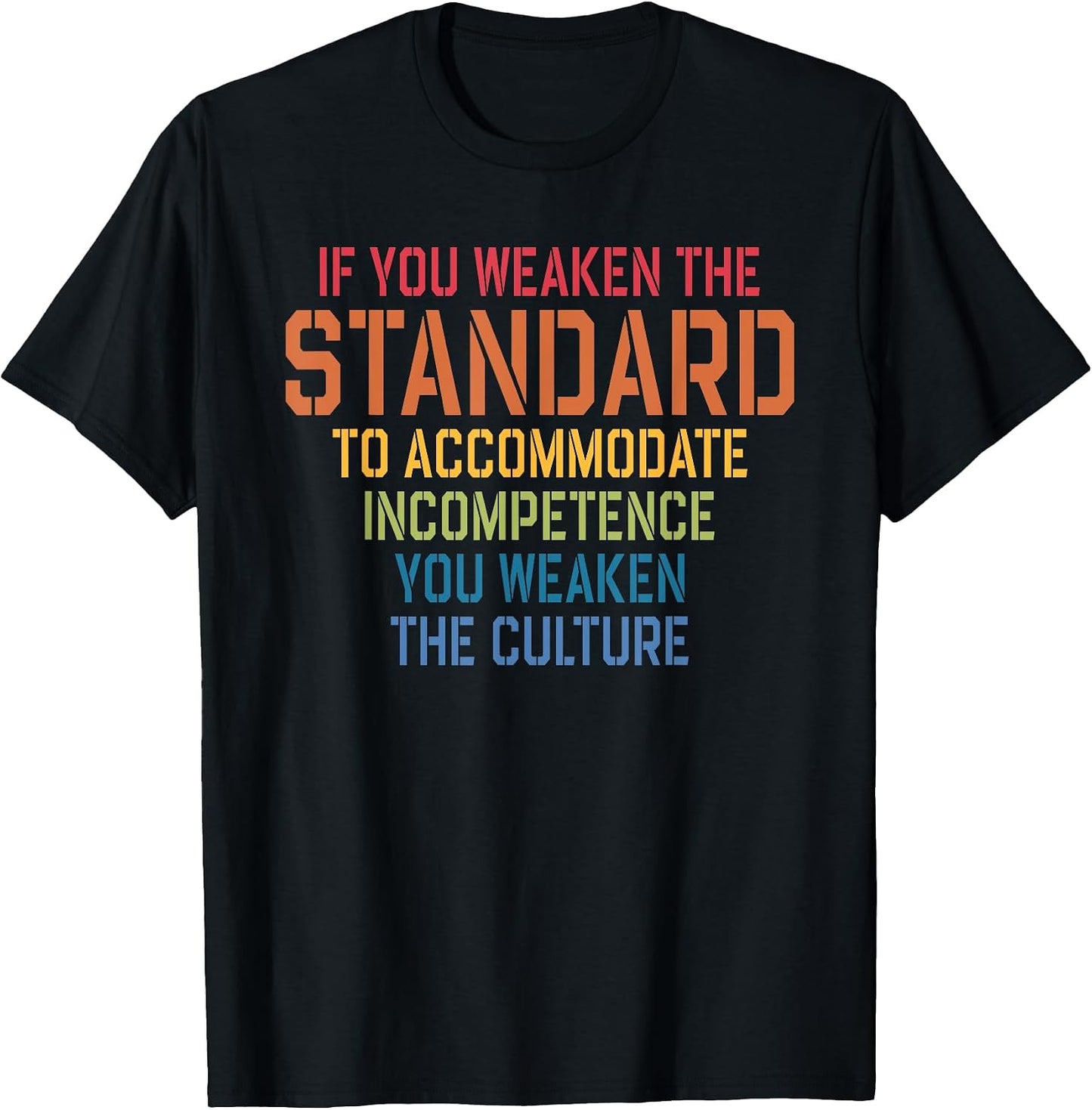 Incompetence You Weaken The Culture - Adult & Kids T-Shirts, Sweatshirts & Hoodies apparel design preview 1