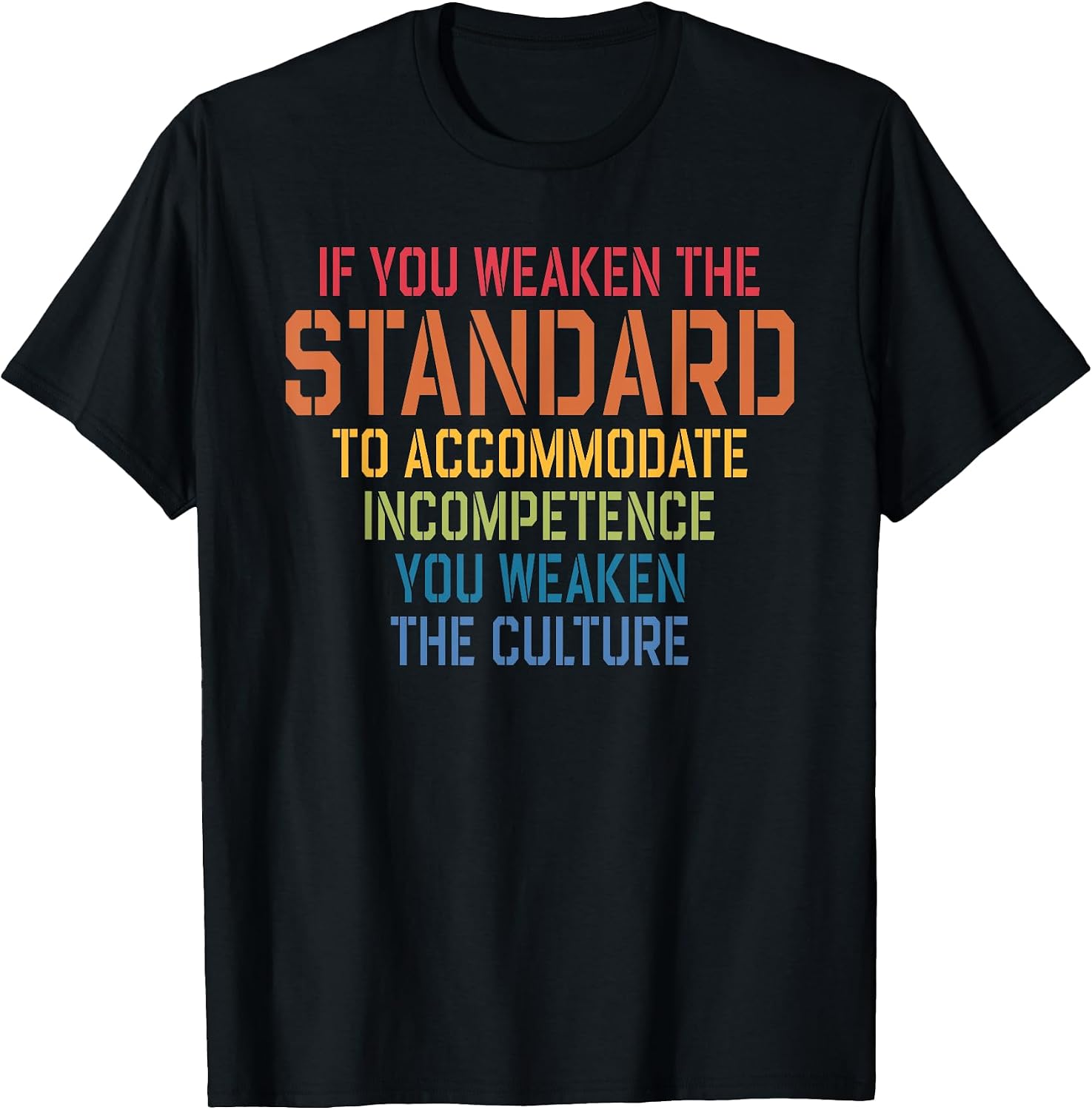 Incompetence You Weaken The Culture - Adult & Kids T-Shirts, Sweatshirts & Hoodies apparel design preview 1