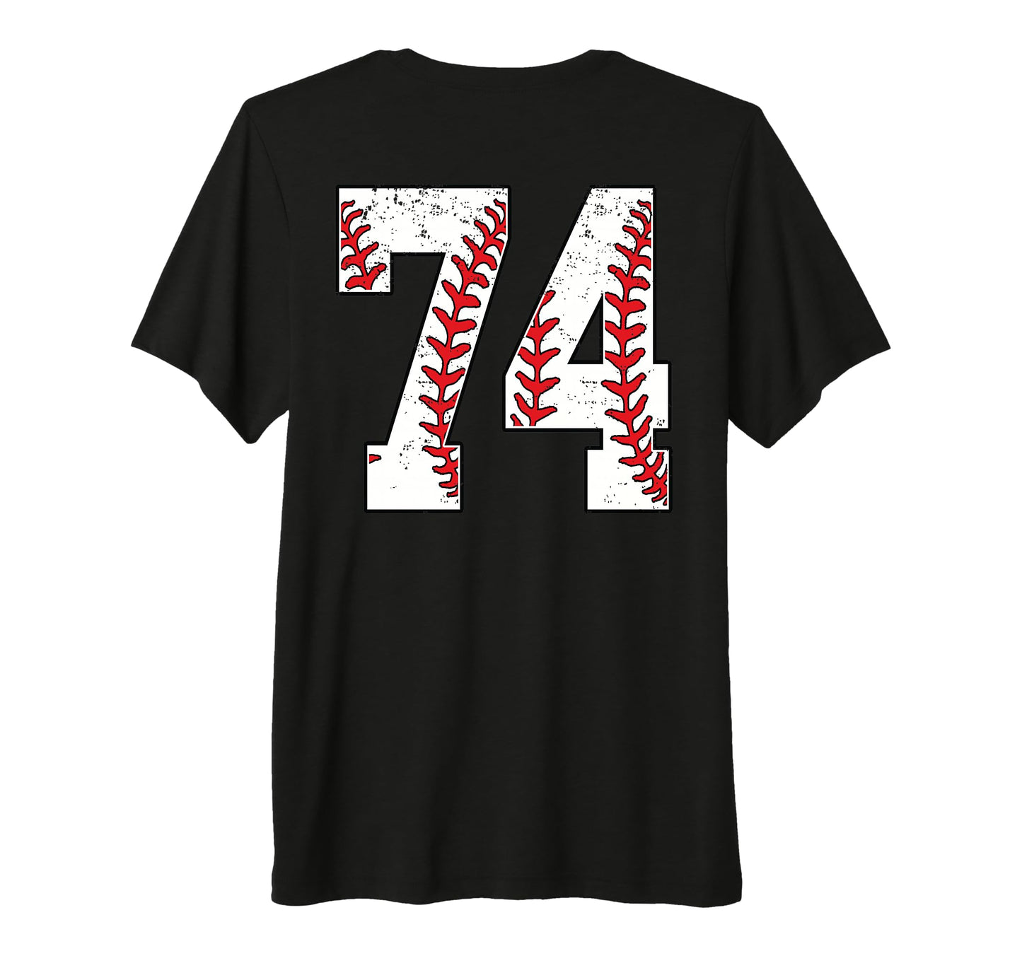 Number 74 Baseball Jersey Number 74 Back T-Shirt - Trendy Graphic Unisex - T-Shirt, Sweatshirt, Hoodie