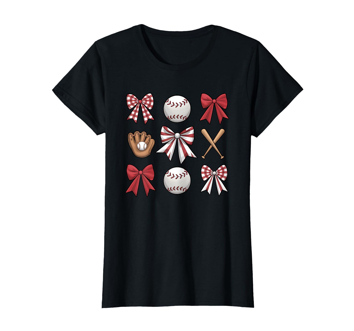 Baseball Sister Coquette Bow Mothers T-Shirt - Fun Novelty Design Unisex - T-Shirt, Sweatshirt, Hoodie