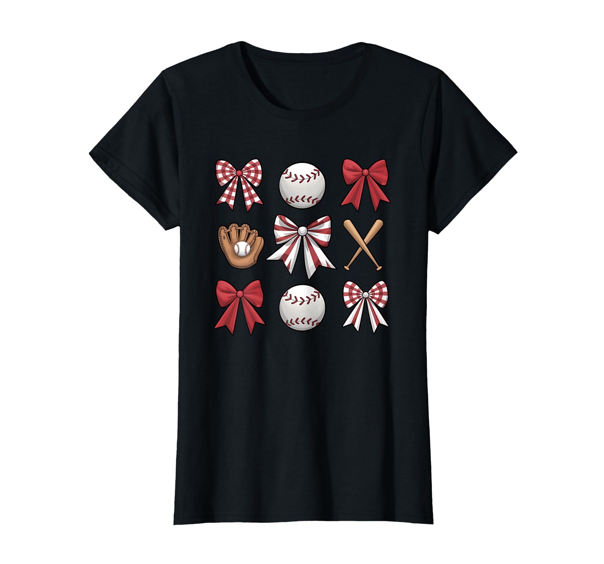 Baseball Sister Coquette Bow Mothers T-Shirt - Fun Novelty Design Unisex - T-Shirt, Sweatshirt, Hoodie