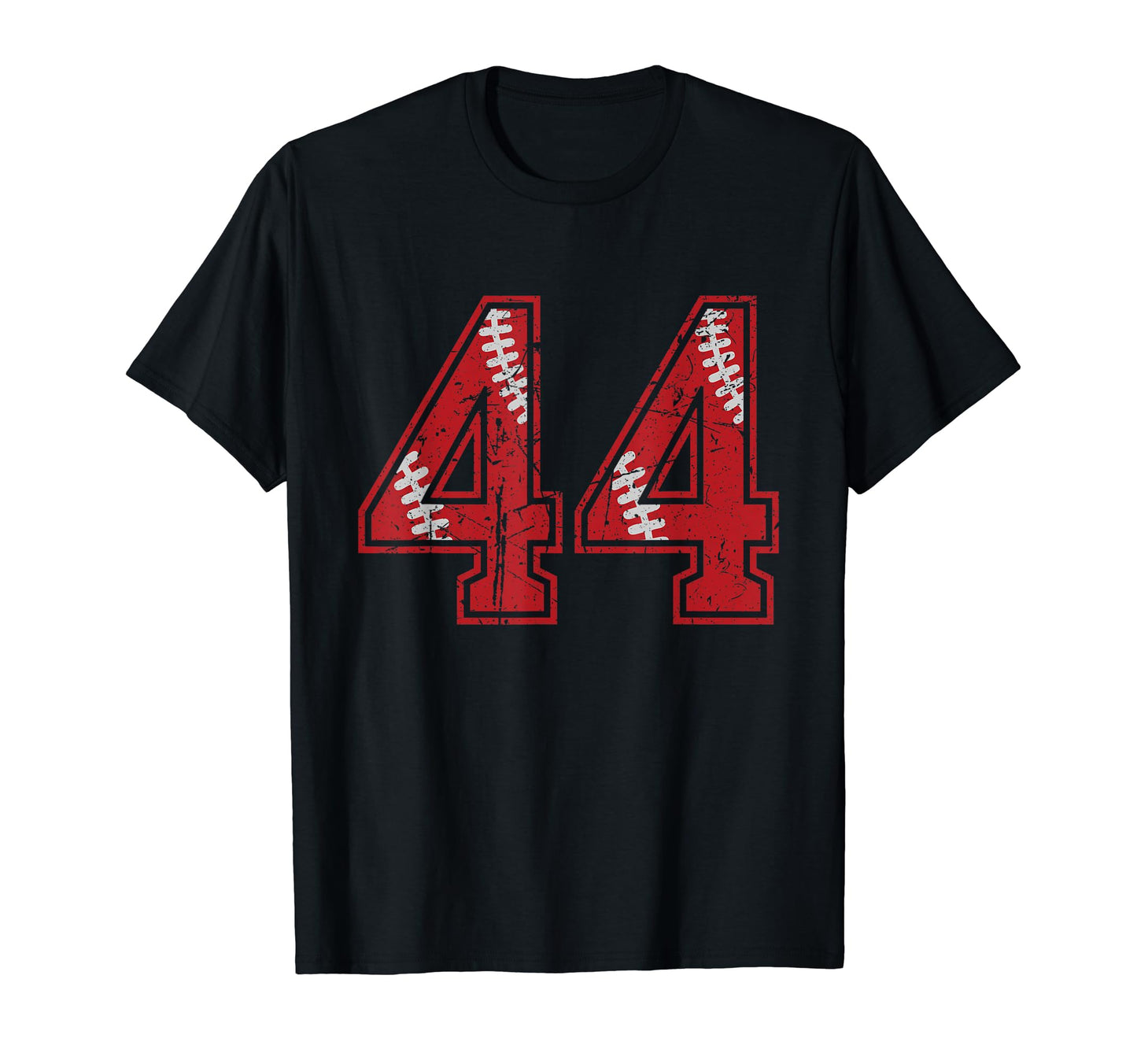 Number 44 Distressed Baseball Jersey T-Shirt - Trendy Graphic Men Women - T-Shirt, Sweatshirt, Hoodie