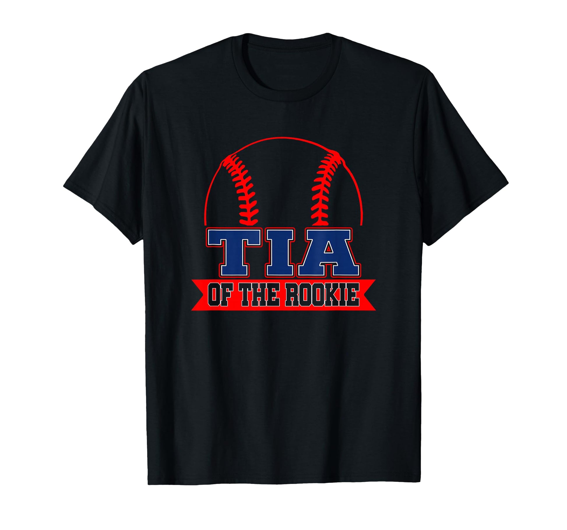Tia Rookie Year 1St Birthday Baseball T-Shirt - Graphic Print for Adults - T-Shirt, Sweatshirt, Hoodie
