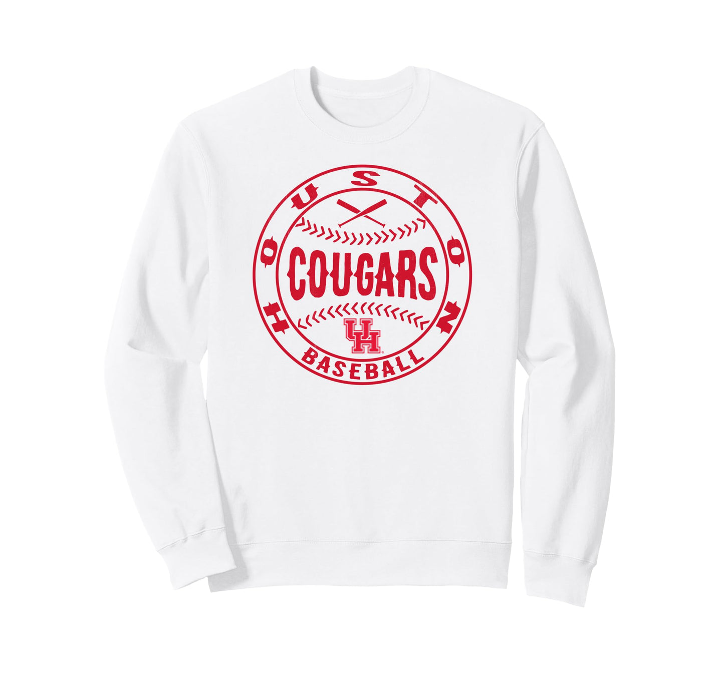 Houston Cougars Baseball Homerun Sweatshirt - Graphic Print Men Women - T-Shirt, Sweatshirt, Hoodie