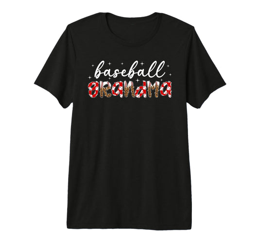 Baseball Grandma Leopard Grandma T-Shirt - Minimalist Print Men Women - T-Shirt, Sweatshirt, Hoodie