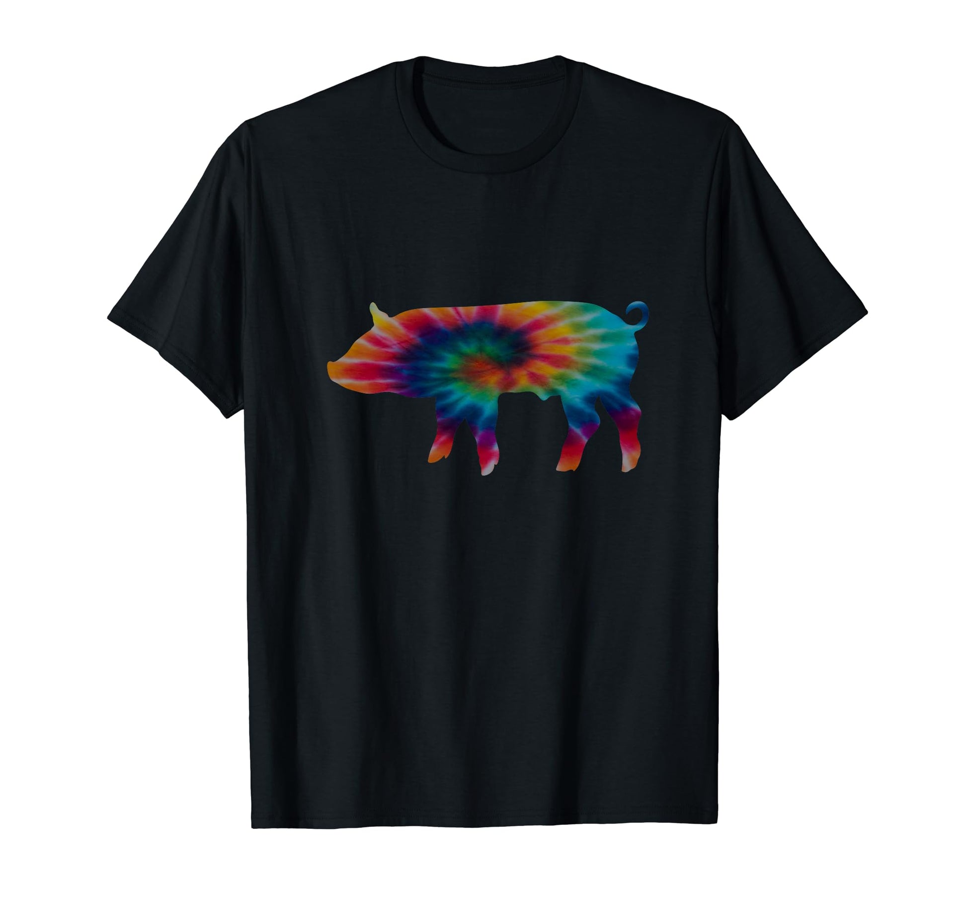 Funny Pig Tie Dye Psychedelic Trippy Hippie T-Shirt - Graphic Print Unisex - T-Shirt, Sweatshirt, Hoodie