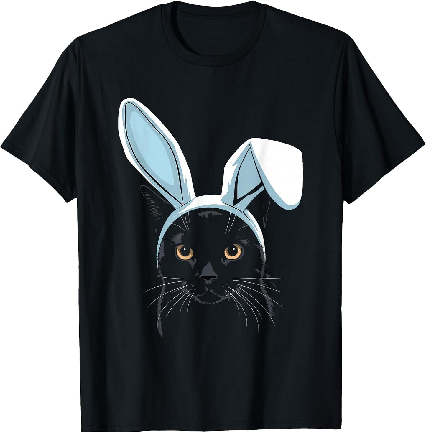 Black Cat with Bunny Ears Cute Easter Boys Kids - Adult & Kids T-Shirts, Sweatshirts & Hoodies apparel design preview 1