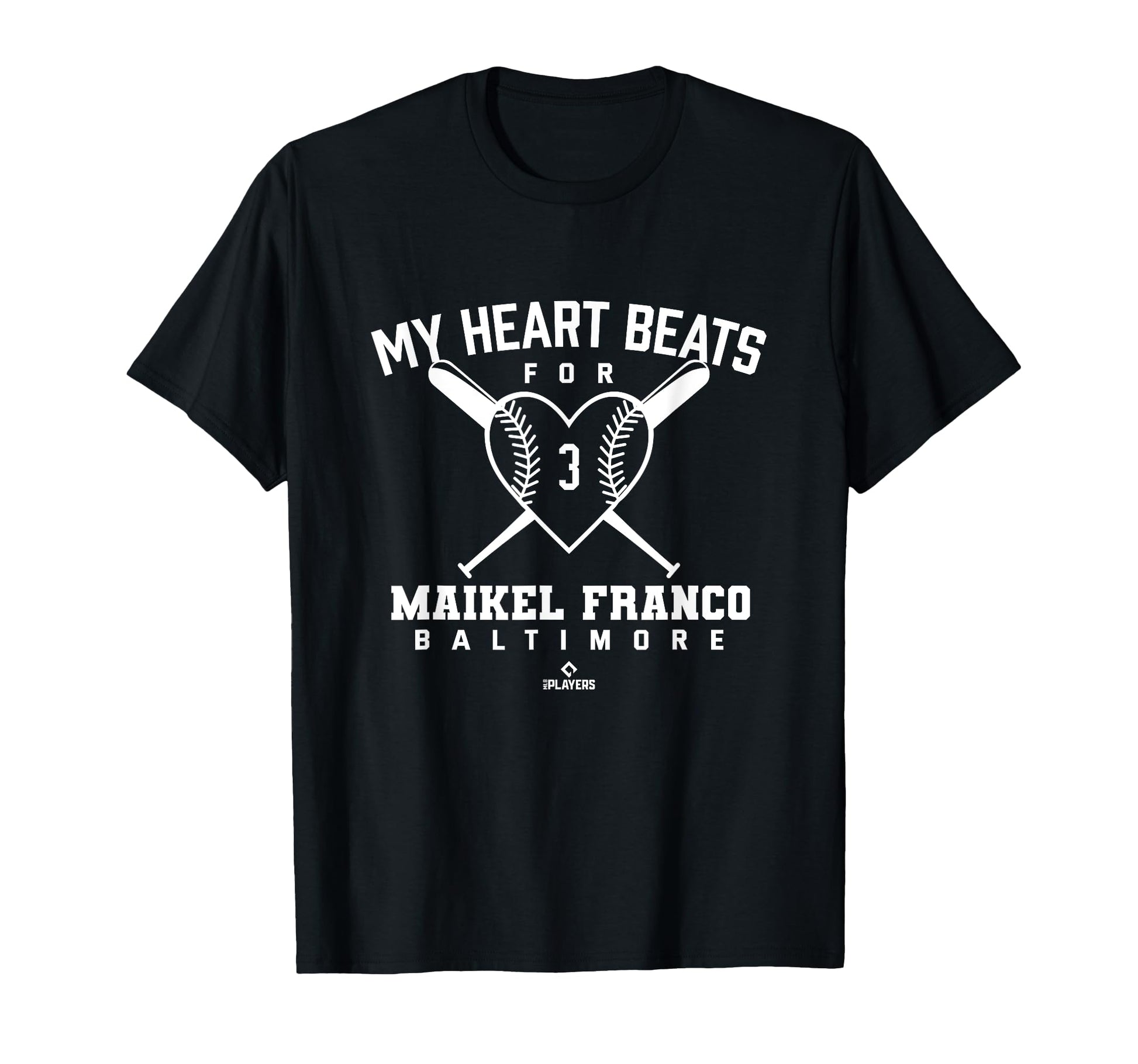 My Heart Beats Maikel Franco Baseball Fan T-Shirt - Novelty Apparel Unisex - T-Shirt, Sweatshirt, Hoodie