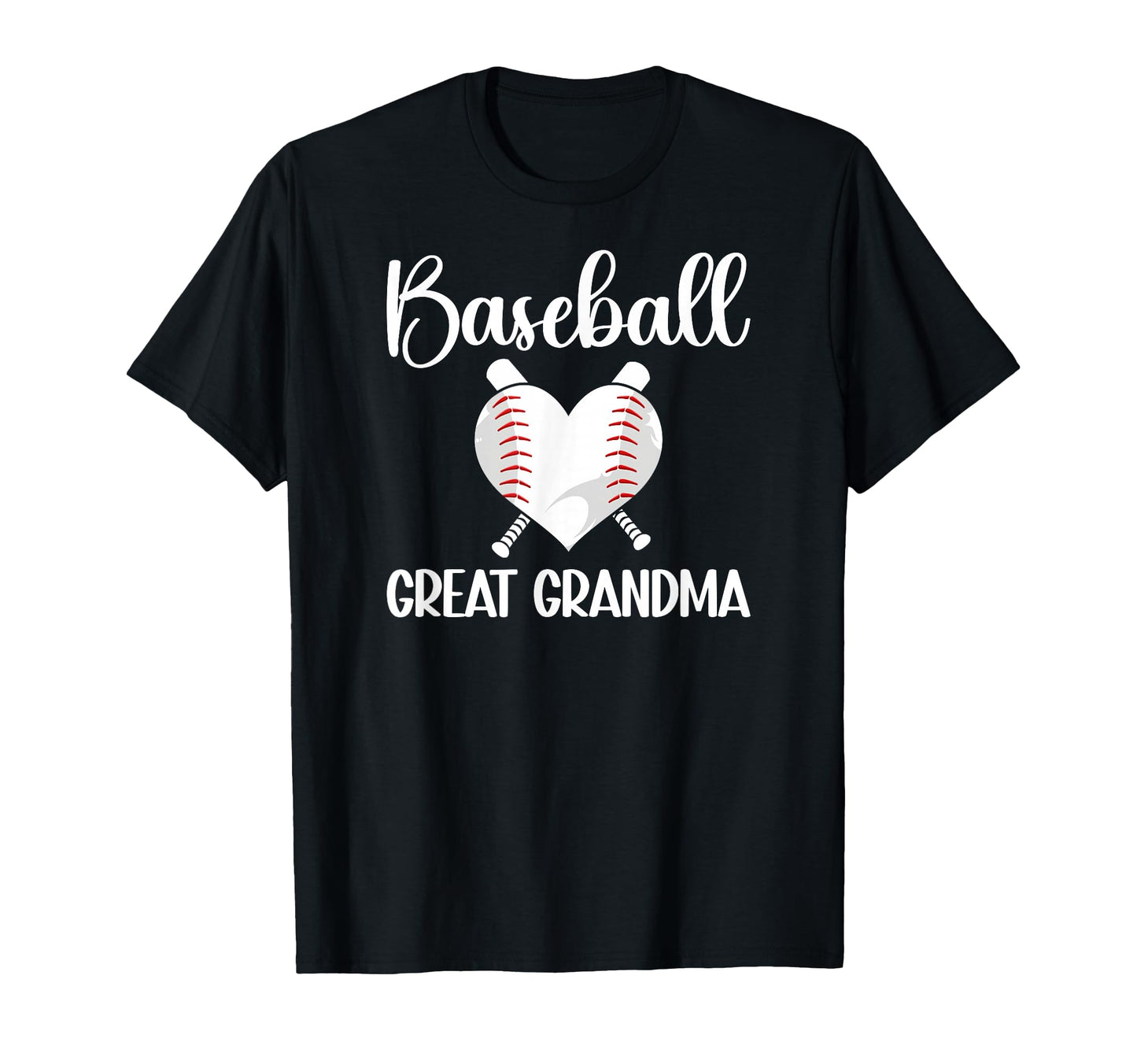 Baseball Great Grandma Heart Baseball T-Shirt - Fun Novelty Design Unisex - T-Shirt, Sweatshirt, Hoodie