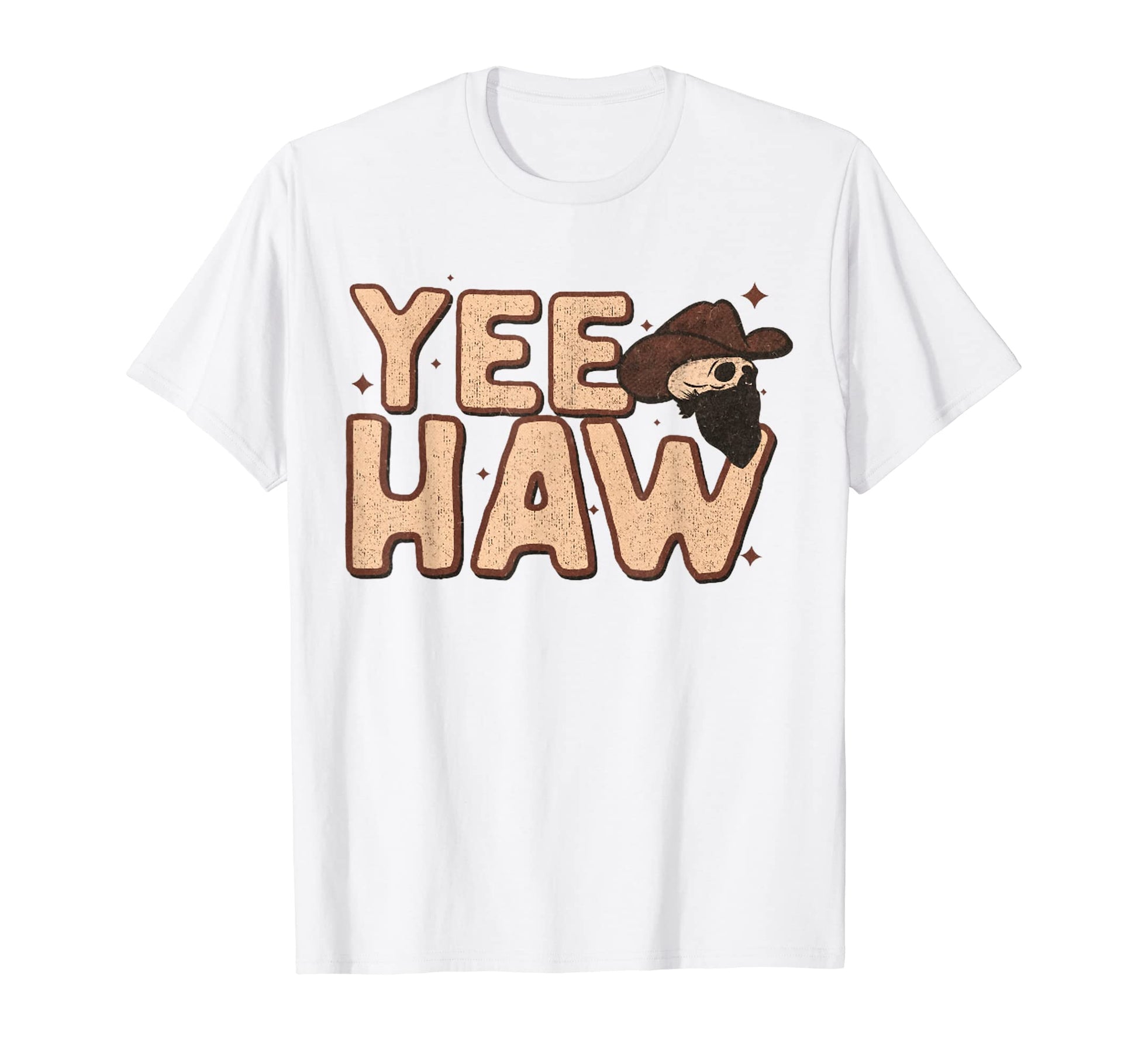 Yeehaw Cowgirl Western Cowhide Cowboy T-Shirt - Minimalist Print Men Women - T-Shirt, Sweatshirt, Hoodie