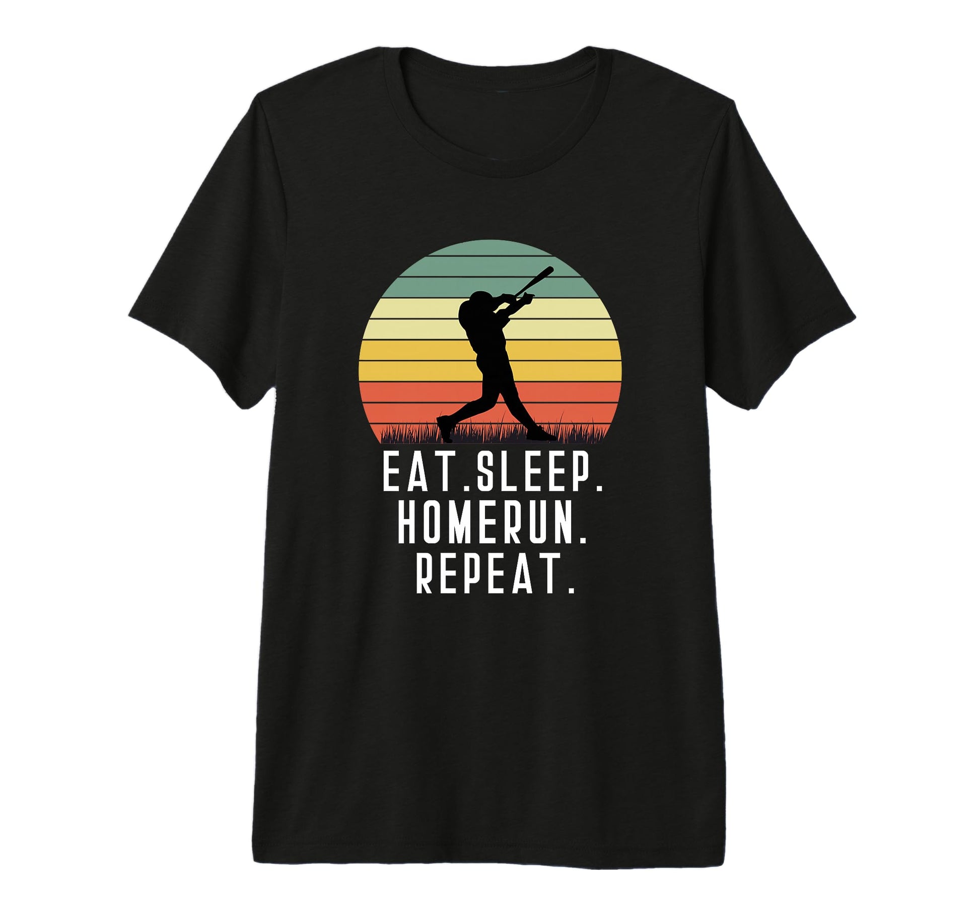 Eat Sleep Homerun Repeat Player T-Shirt - Minimalist Print Men Women - T-Shirt, Sweatshirt, Hoodie