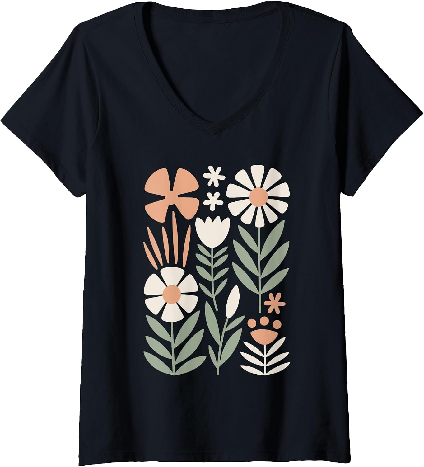 Vintage Boho Abstract Floral Graphic Design - Adult & Kids T-Shirts, Sweatshirts & Hoodies apparel design preview 1