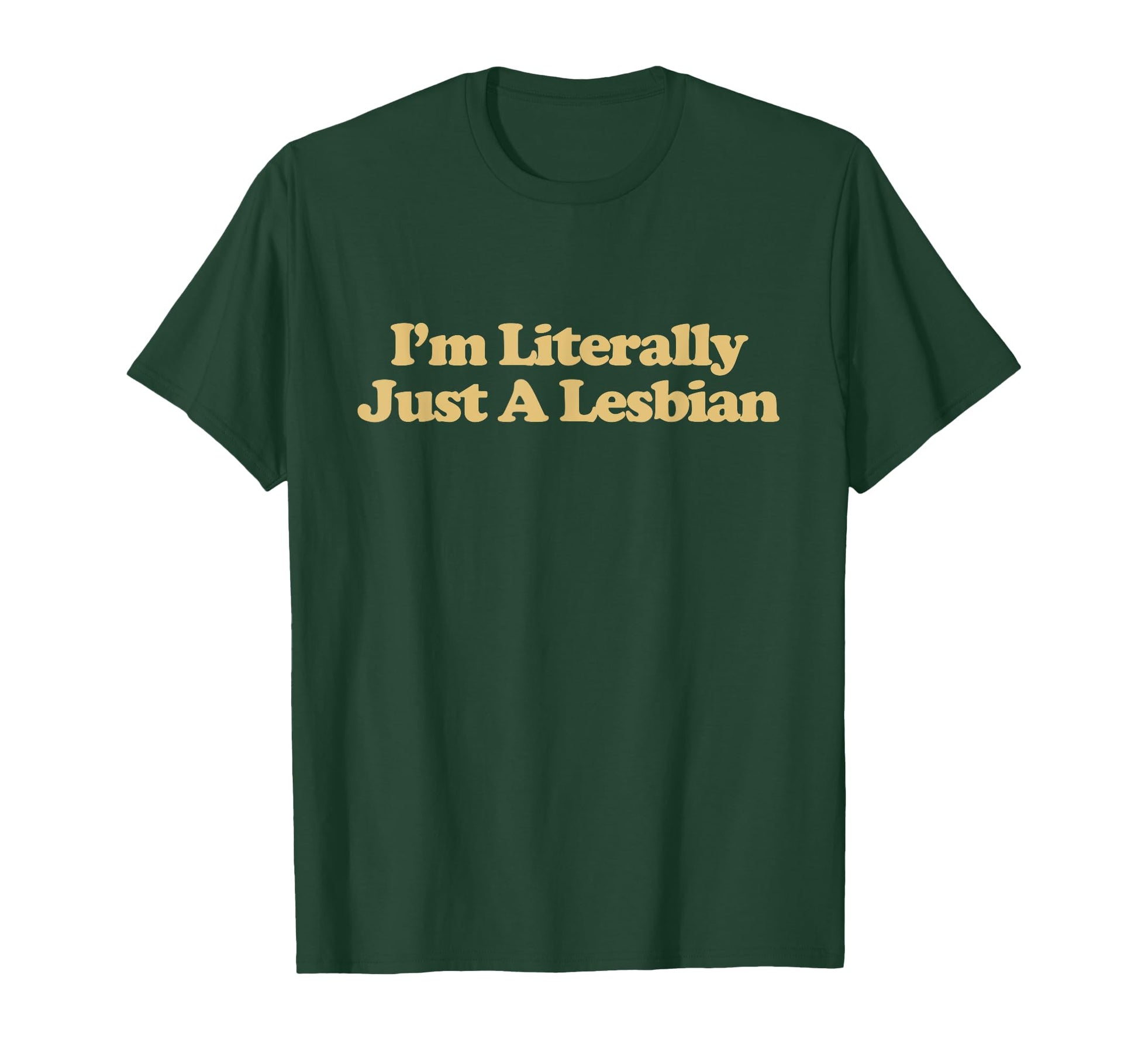 Im Literally Just Lesbian Y2K T-Shirt - Minimalist Print for Adults - T-Shirt, Sweatshirt, Hoodie