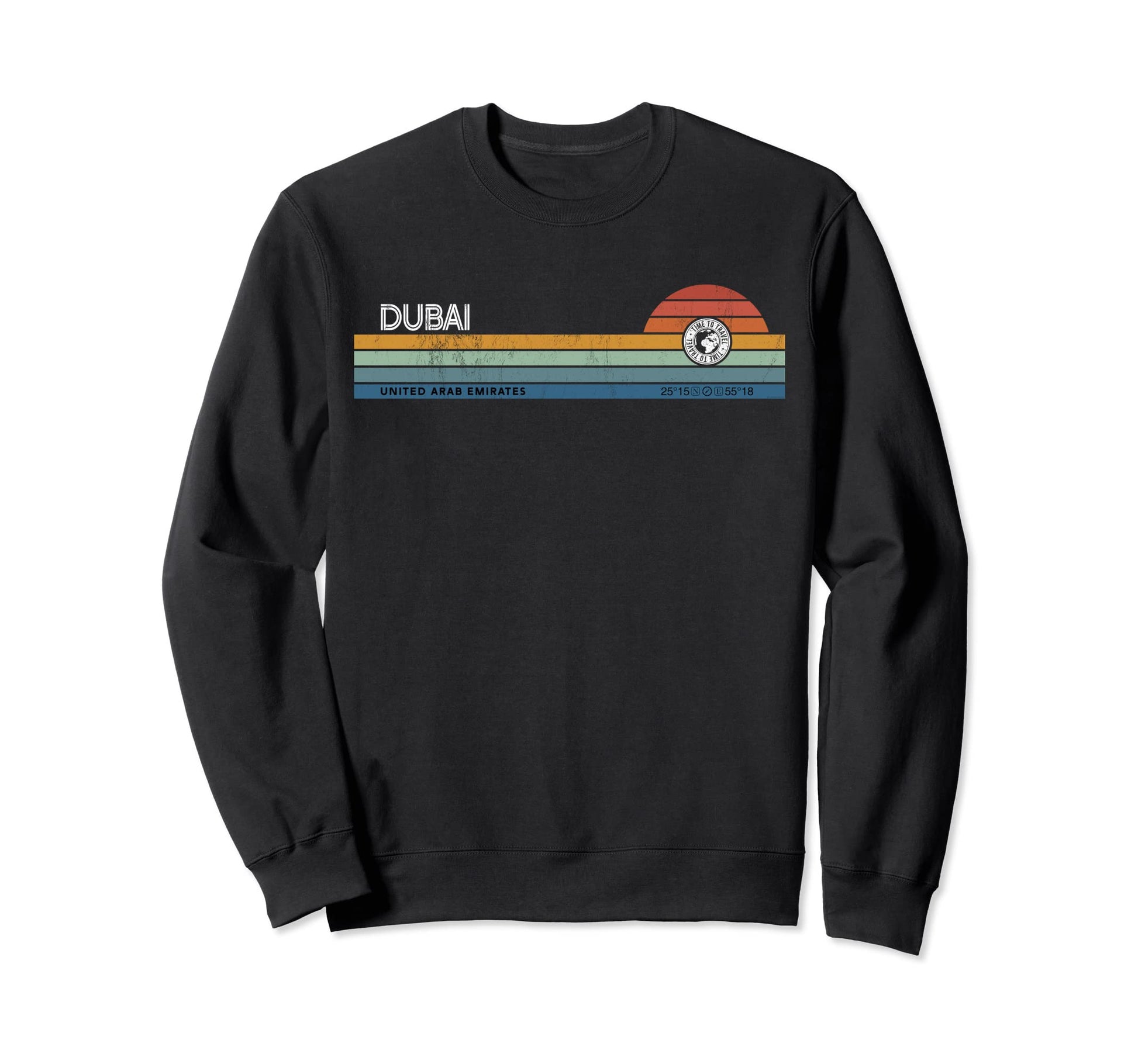 Dubai United Arab Emirates Sunset Sweatshirt - Graphic Print Unisex - T-Shirt, Sweatshirt, Hoodie