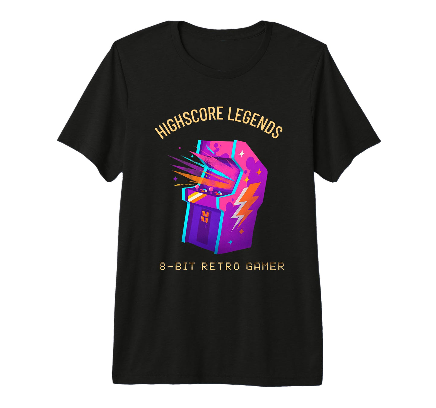 Highscore Legends Arcade Machine T-Shirt - Custom Art Print for Adults - T-Shirt, Sweatshirt, Hoodie