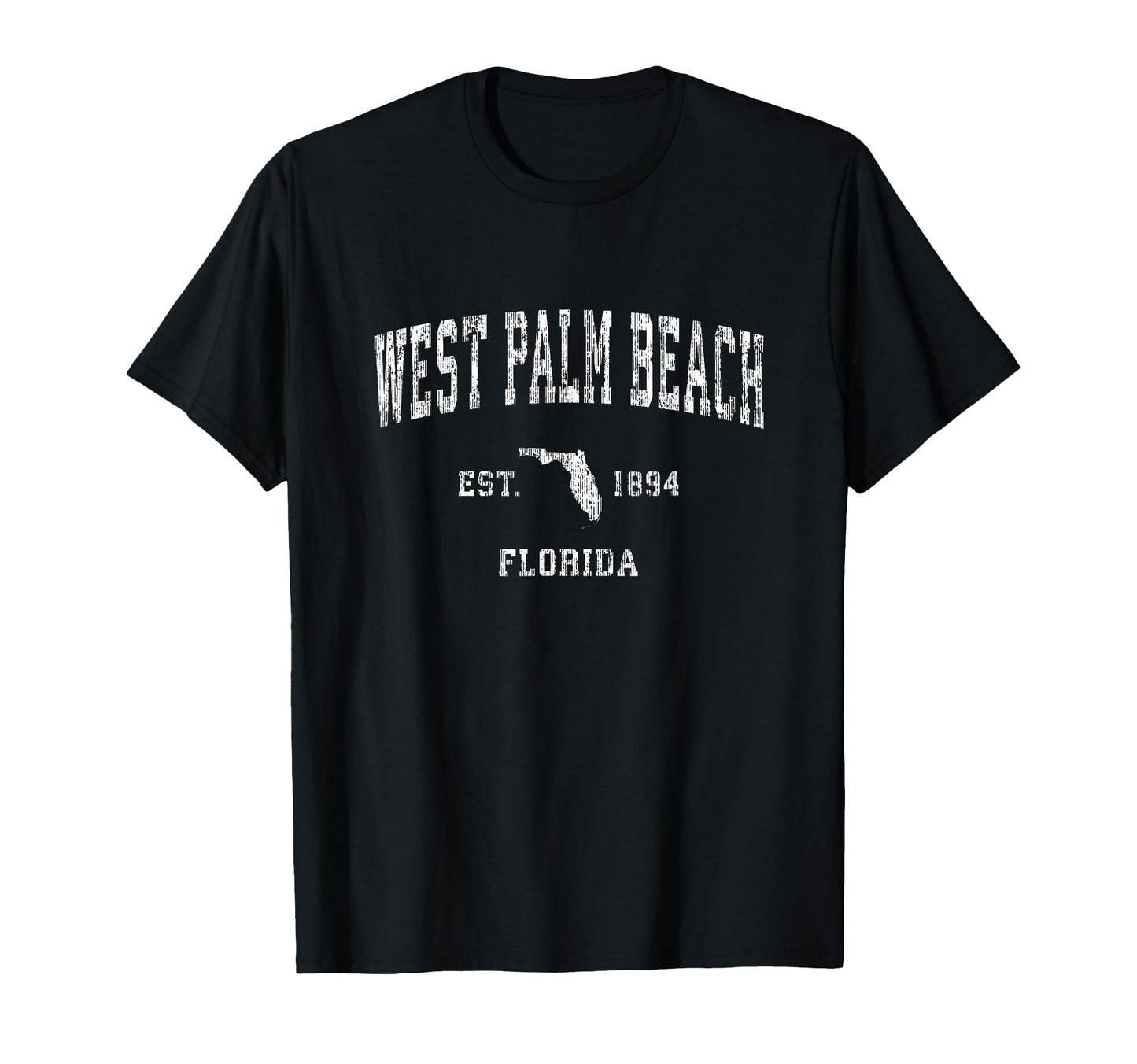 West Palm Beach Florida Fl Athletic T-Shirt - Aesthetic Graphic for Adults - T-Shirt, Sweatshirt, Hoodie