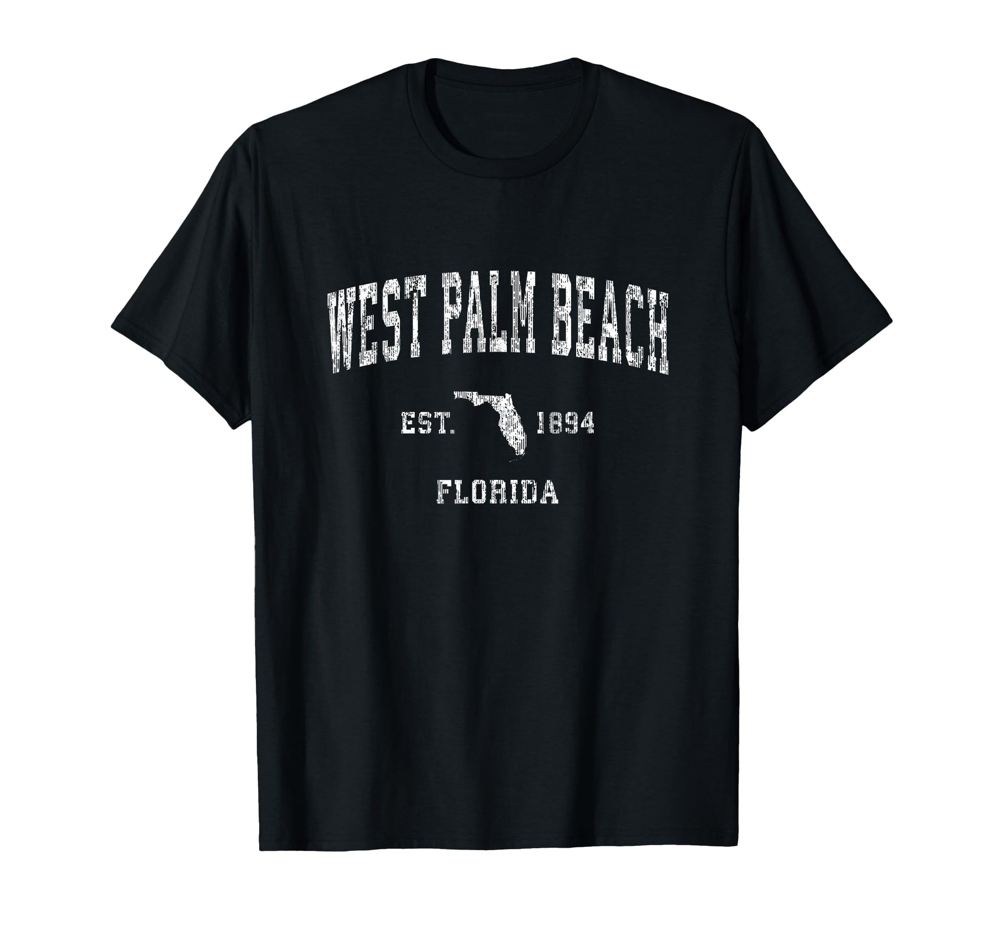 West Palm Beach Florida Fl Athletic T-Shirt - Aesthetic Graphic for Adults - T-Shirt, Sweatshirt, Hoodie