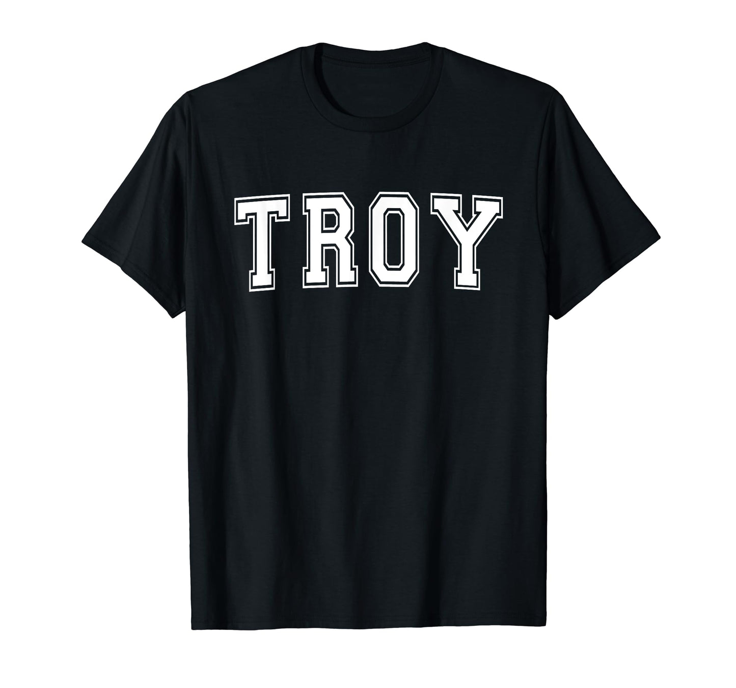 Troy Ny New York Usa Sports Varsity T-Shirt - Custom Art Print Men Women - T-Shirt, Sweatshirt, Hoodie