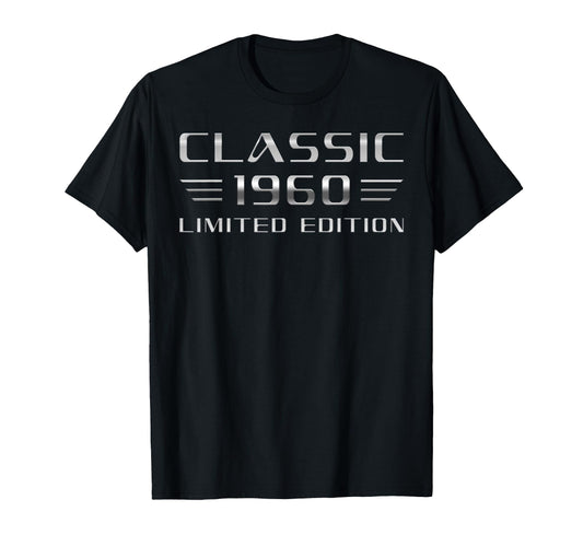 1960 66Th Birthday Car T-Shirt - Trendy Graphic for Adults - T-Shirt, Sweatshirt, Hoodie
