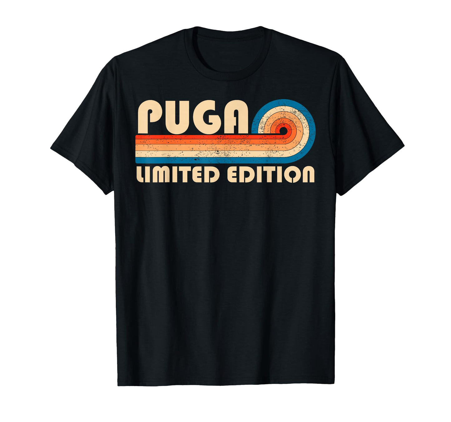 Puga 70S 80S Sunset Stripe T-Shirt - Fun Novelty Design for Adults - T-Shirt, Sweatshirt, Hoodie