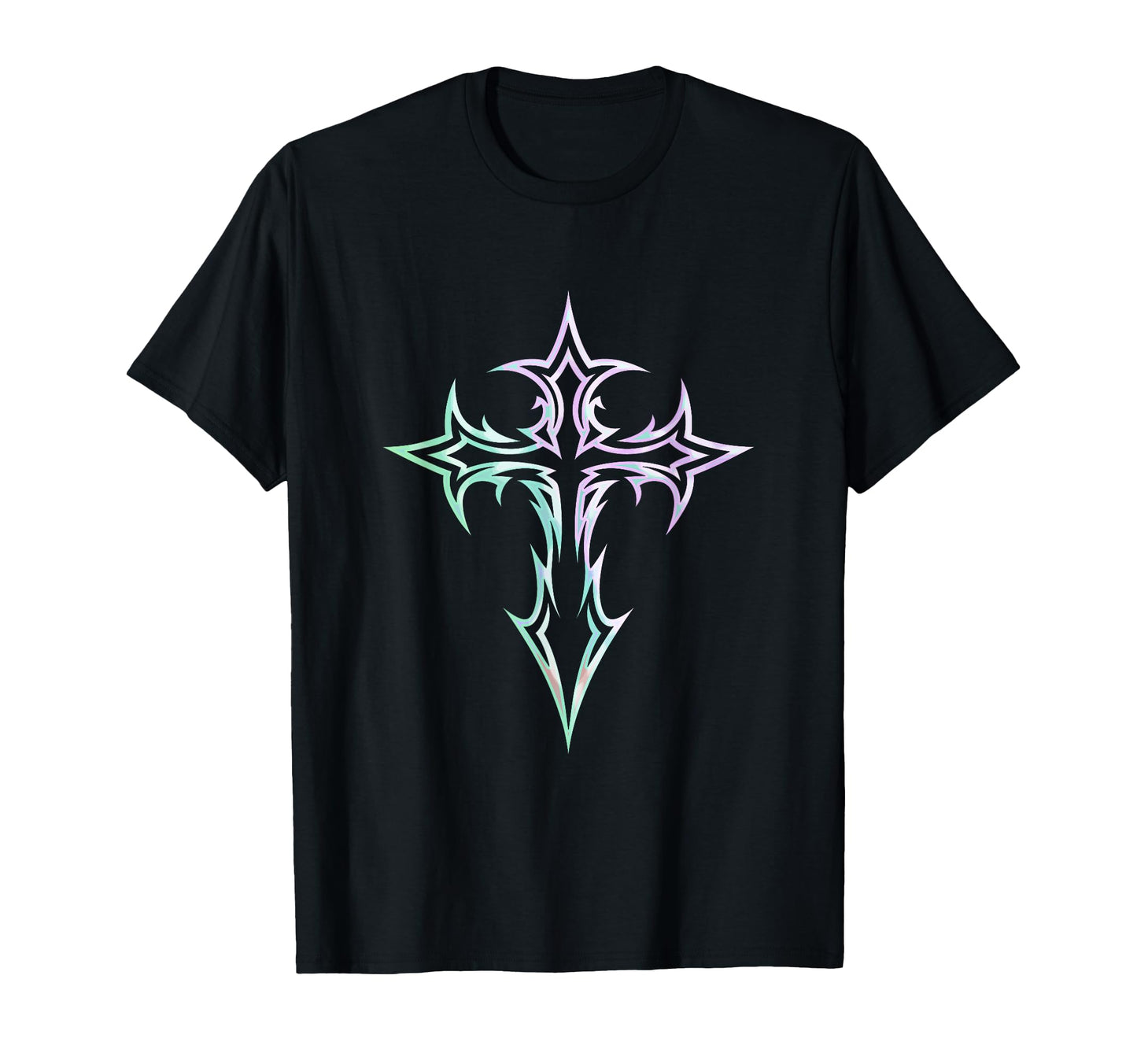 Gothic Cross Y2K Alt Aesthetic T-Shirt - Graphic Print for Adults - T-Shirt, Sweatshirt, Hoodie