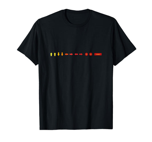8 Bit Pixel Gaming Gamer Cheat Code T-Shirt - Unique Graphic Men Women - T-Shirt, Sweatshirt, Hoodie