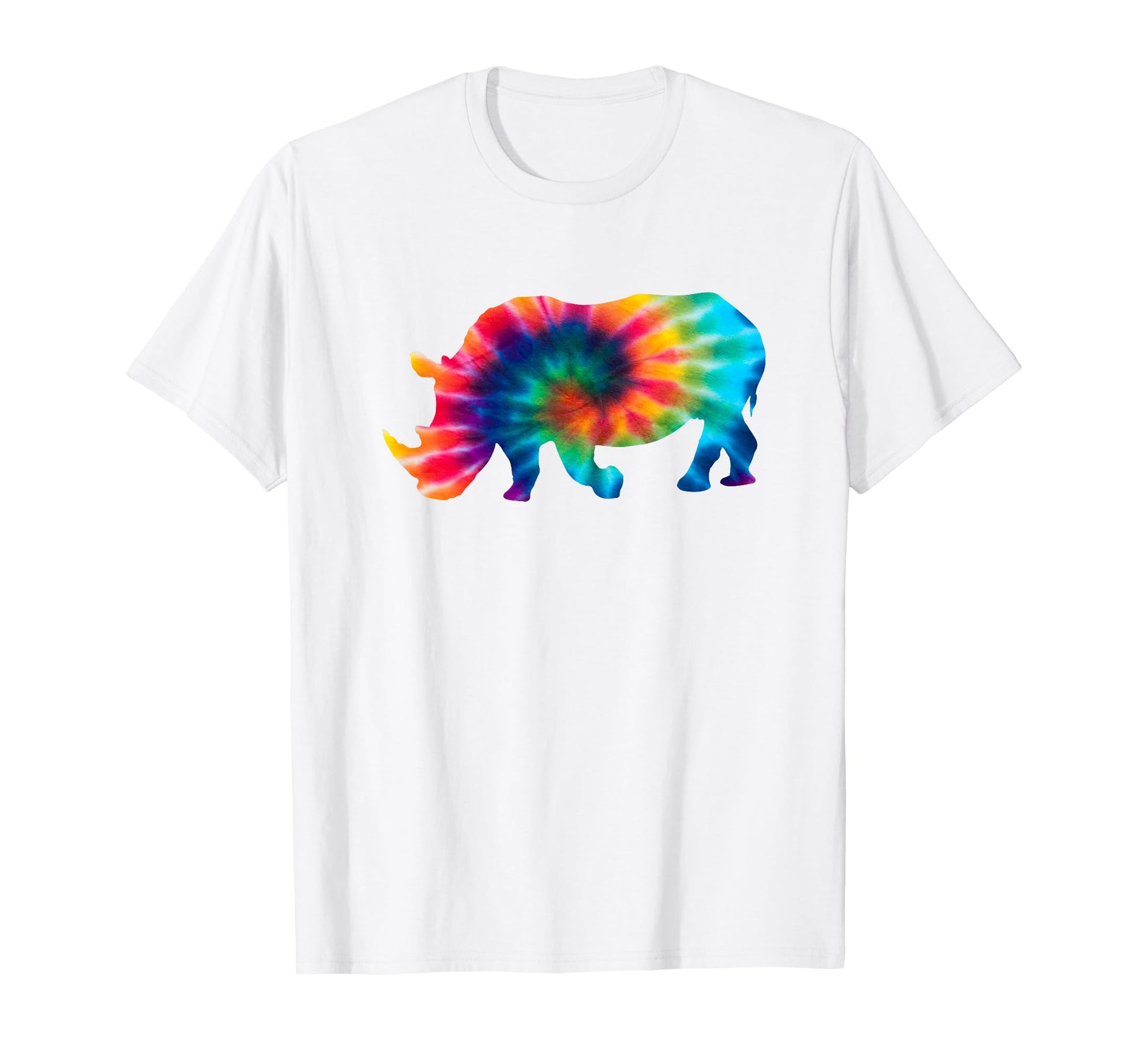 Funny Rhinoceros Tie Dye T-Shirt - Fun Novelty Design for Adults - T-Shirt, Sweatshirt, Hoodie