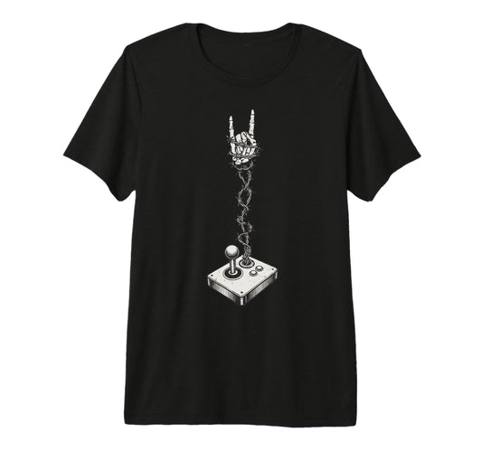 Arcade Video Game Controller Gamer T-Shirt - Custom Art Print Men Women - T-Shirt, Sweatshirt, Hoodie