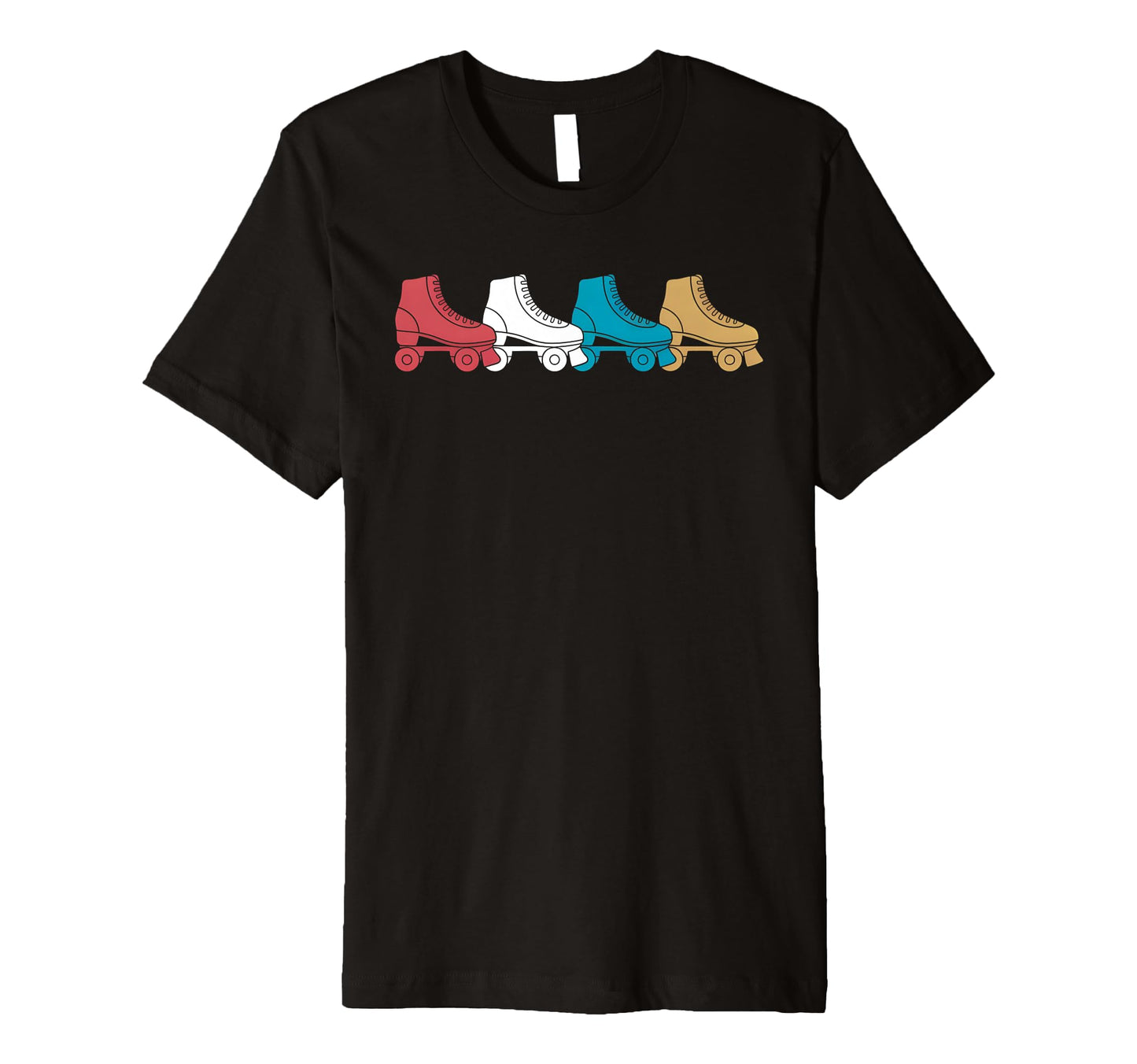 Colors Roller Skate Lineup Rokller T-Shirt - Fun Novelty Design Men Women - T-Shirt, Sweatshirt, Hoodie