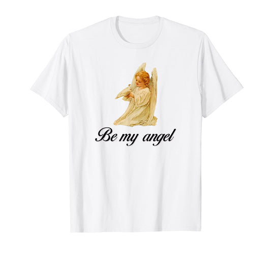 Angel Be My Angel Coquette Girlcore Y2K T-Shirt - Trendy Graphic Unisex - T-Shirt, Sweatshirt, Hoodie