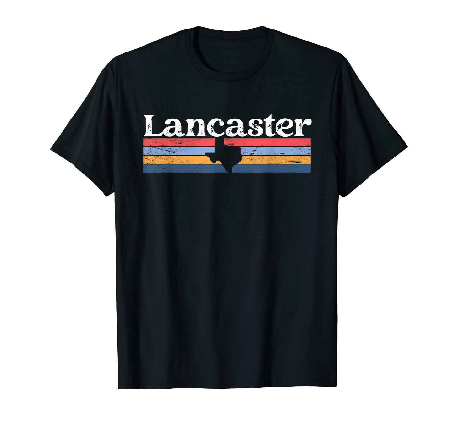 Lancaster Texas Tx Stripes State 70S T-Shirt - Streetwear Style for Adults - T-Shirt, Sweatshirt, Hoodie