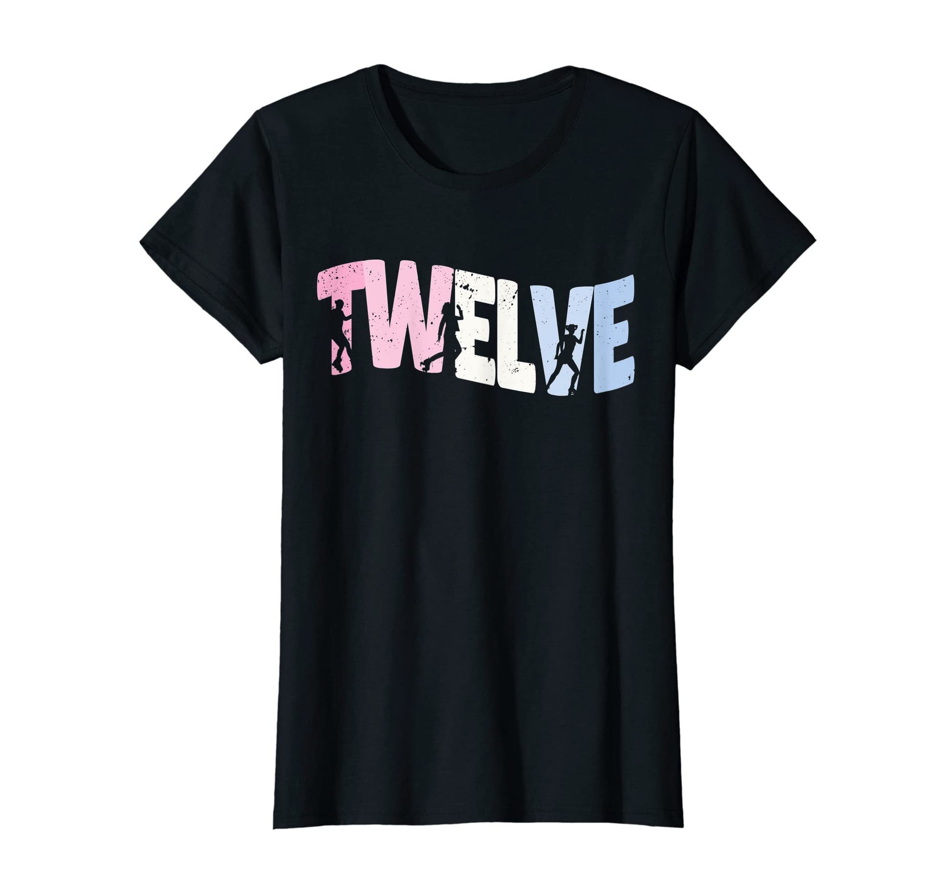 12 Year Old Roller Skating Birthday T-Shirt - Fun Novelty Design Men Women - T-Shirt, Sweatshirt, Hoodie