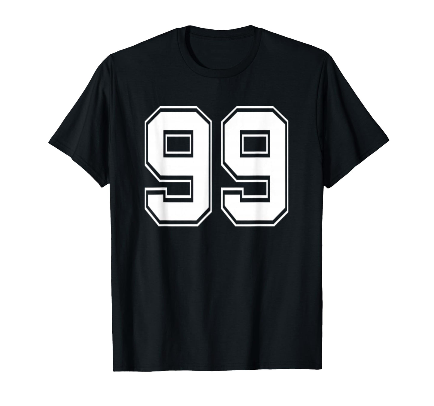 Number 99 Baseball Football Soccer T-Shirt - Fun Novelty Design Unisex - T-Shirt, Sweatshirt, Hoodie