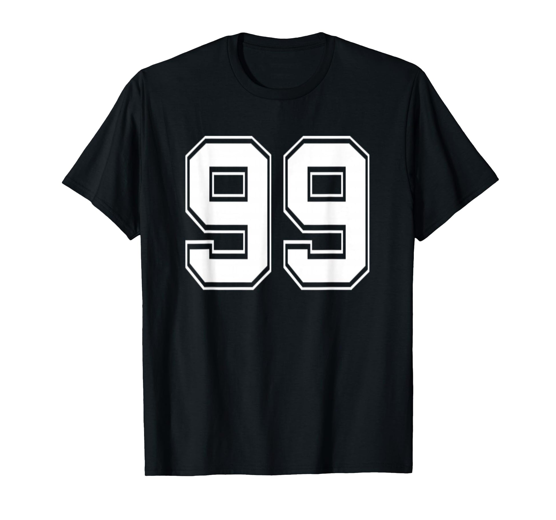 Number 99 Baseball Football Soccer T-Shirt - Fun Novelty Design Unisex - T-Shirt, Sweatshirt, Hoodie