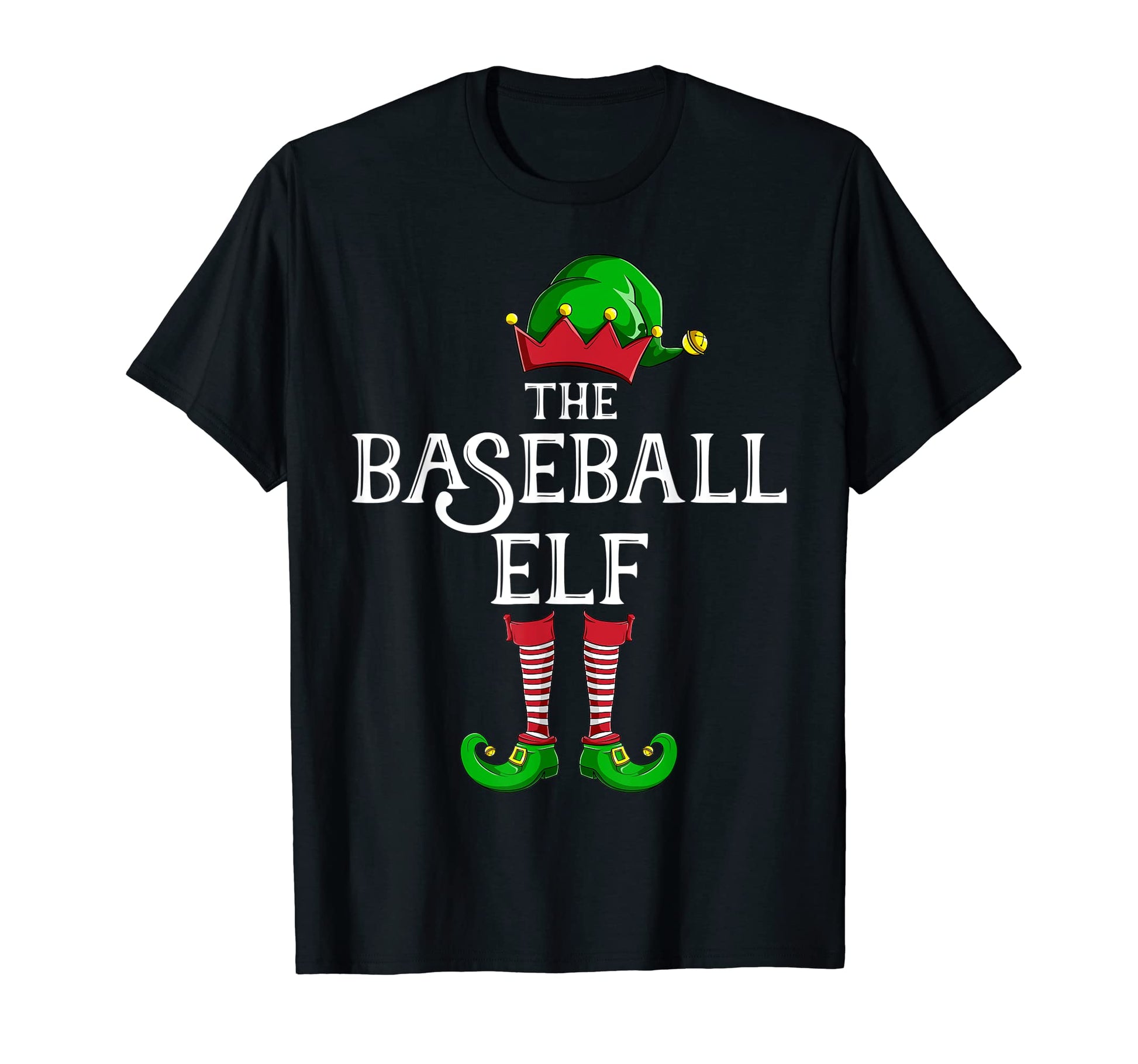 Baseball Elf Matching Family Group T-Shirt - Fun Novelty Design Men Women - T-Shirt, Sweatshirt, Hoodie