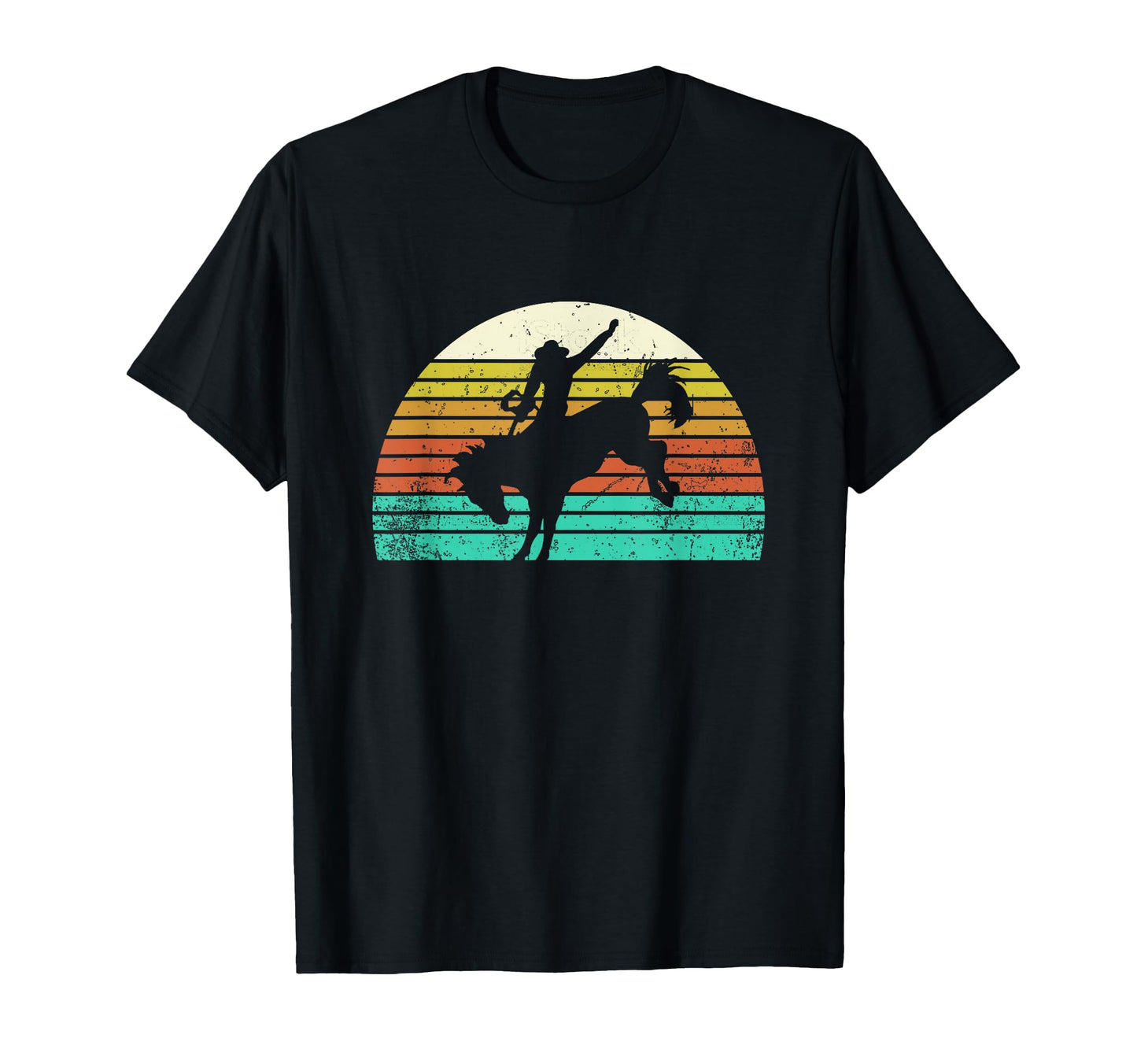 Rodeo Bull Riding Western Bucking T-Shirt - Custom Art Print Men Women - T-Shirt, Sweatshirt, Hoodie