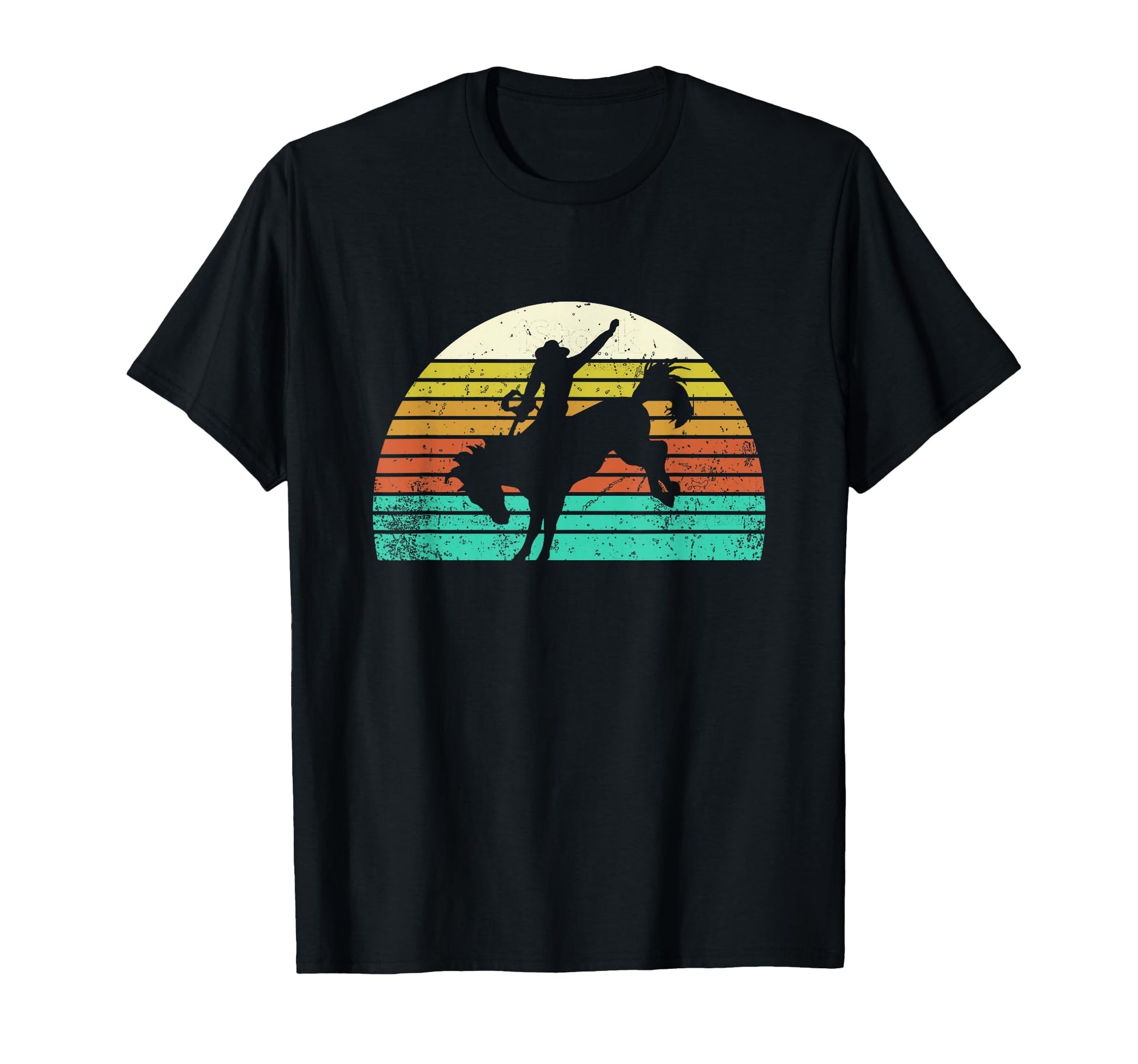 Rodeo Bull Riding Western Bucking T-Shirt - Custom Art Print Men Women - T-Shirt, Sweatshirt, Hoodie
