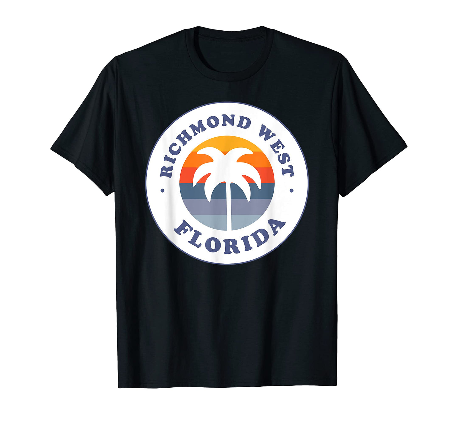 Richmond West Florida Fl Sunset Palm T-Shirt - Graphic Print Men Women - T-Shirt, Sweatshirt, Hoodie
