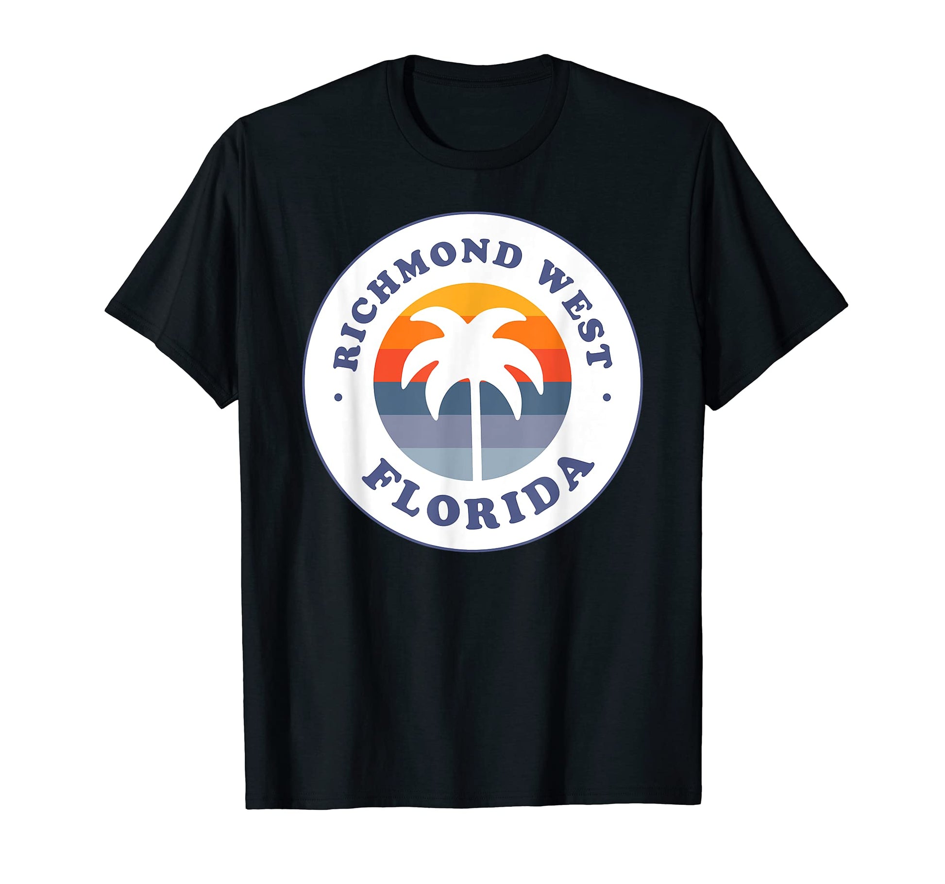 Richmond West Florida Fl Sunset Palm T-Shirt - Graphic Print Men Women - T-Shirt, Sweatshirt, Hoodie