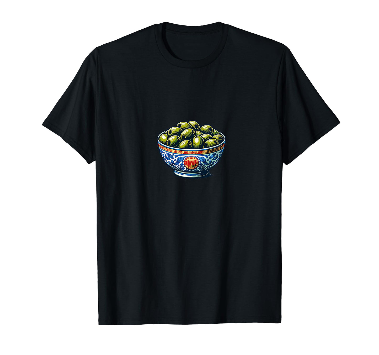 Bowl Olives Fruit Aesthetic Y2K Foodie T-Shirt - Minimalist Print Unisex - T-Shirt, Sweatshirt, Hoodie