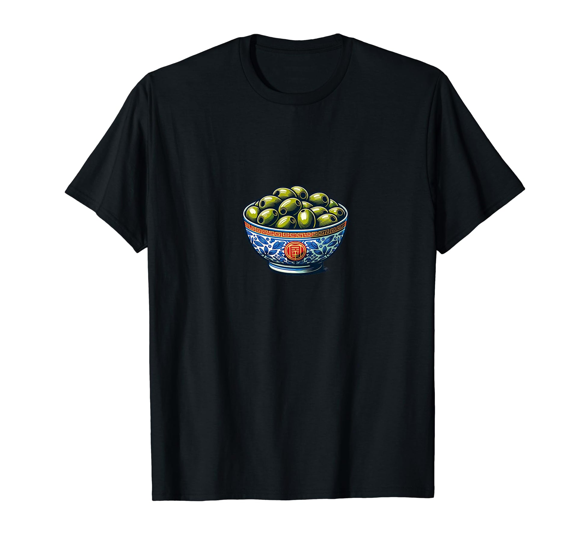 Bowl Olives Fruit Aesthetic Y2K Foodie T-Shirt - Minimalist Print Unisex - T-Shirt, Sweatshirt, Hoodie