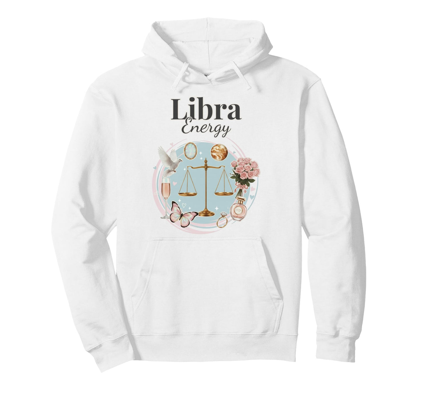 Libra Energy Zodiac Birthday Y2K Hoodie - Streetwear Style Men Women - T-Shirt, Sweatshirt, Hoodie
