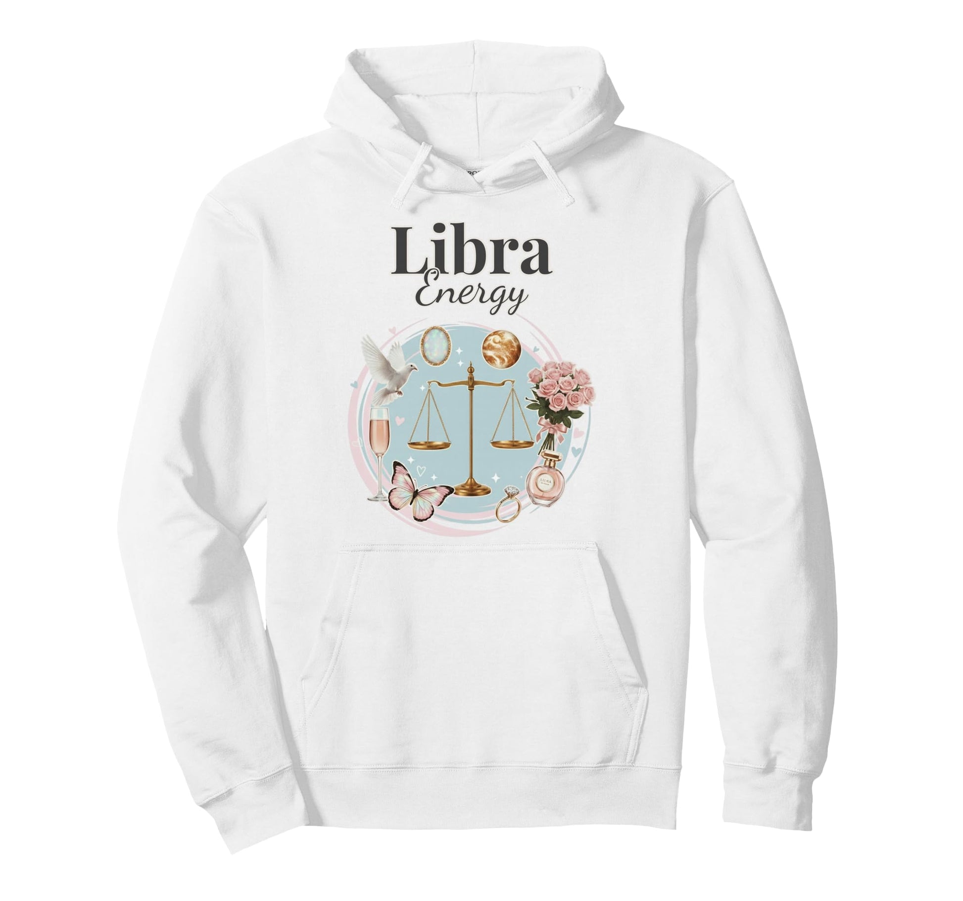 Libra Energy Zodiac Birthday Y2K Hoodie - Streetwear Style Men Women - T-Shirt, Sweatshirt, Hoodie