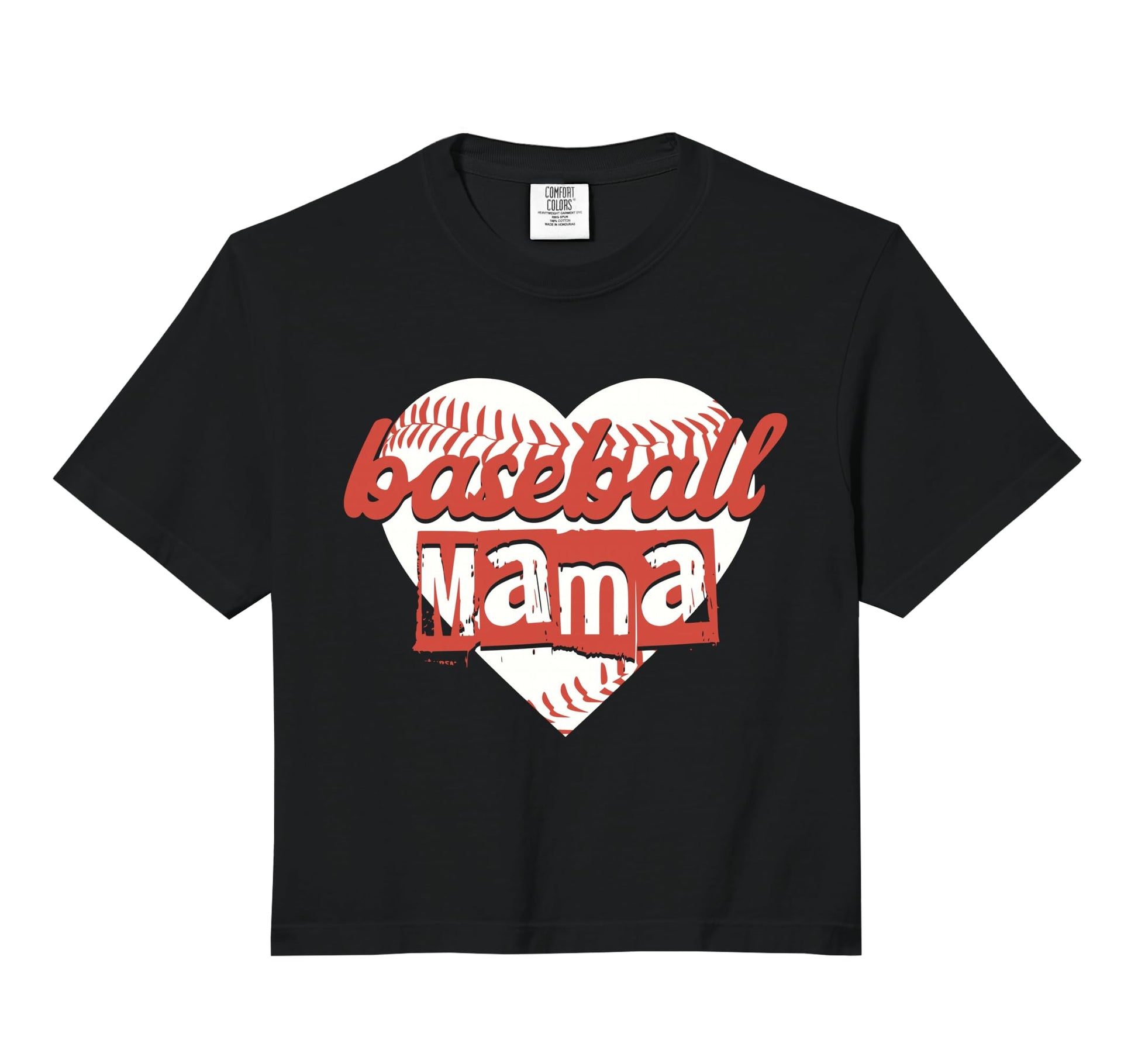 Funny Baseball Mama Heart Game Day T-Shirt - Novelty Apparel for Adults - T-Shirt, Sweatshirt, Hoodie