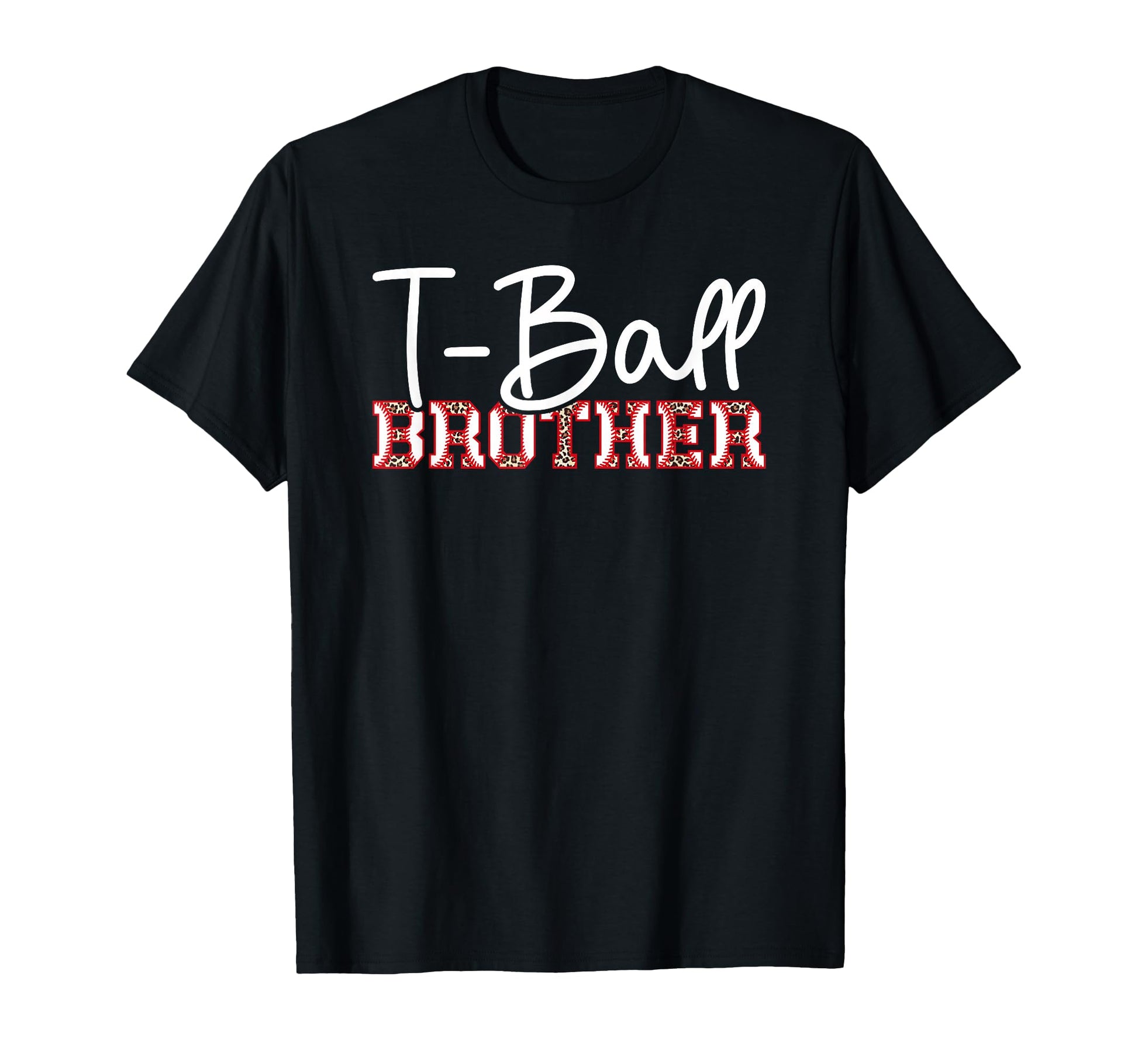 T Ball Brother Leopard Baseball T T-Shirt - Aesthetic Graphic for Adults - T-Shirt, Sweatshirt, Hoodie
