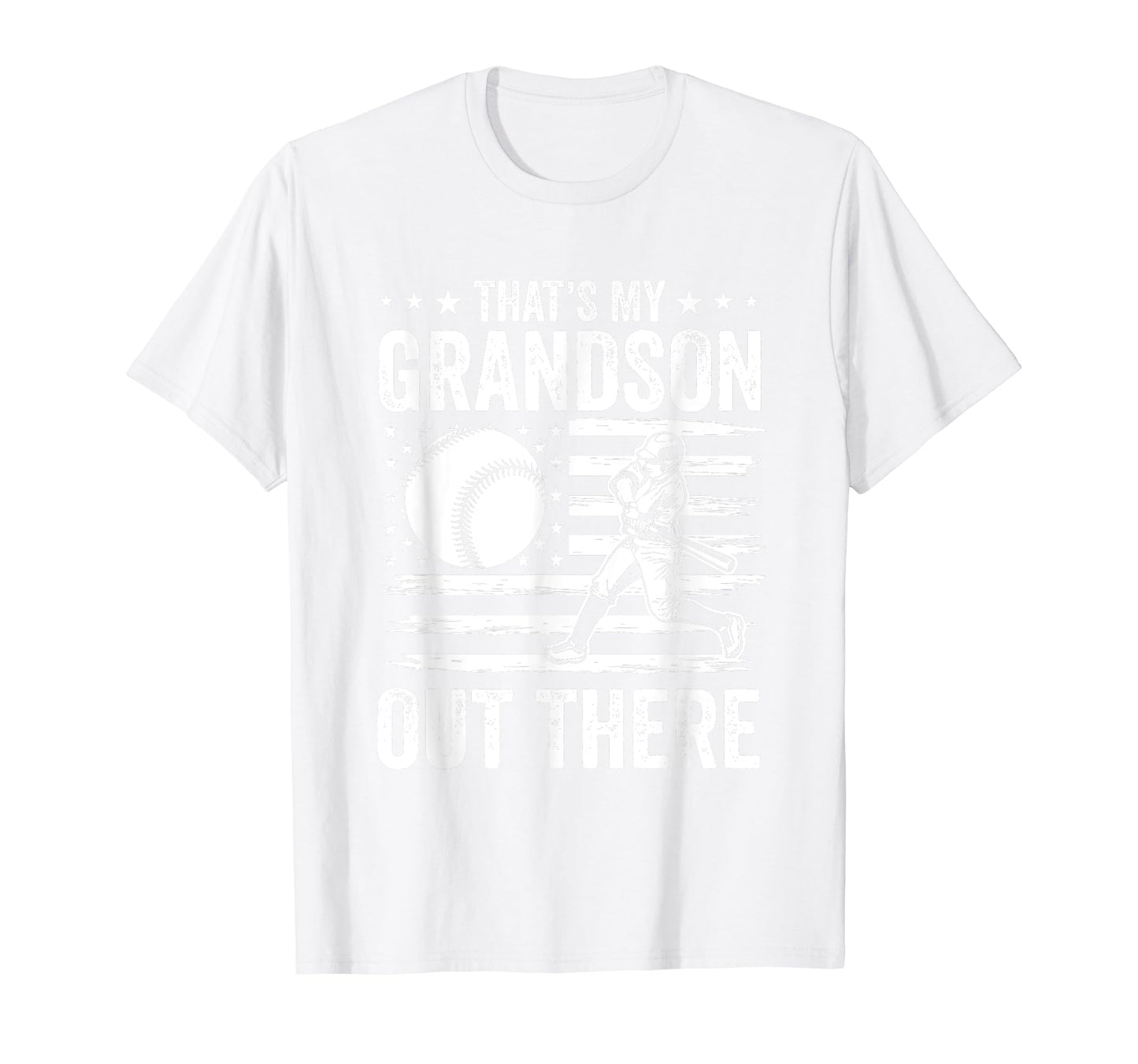 Thats My Grandson Out There Baseball T-Shirt - Trendy Graphic for Adults - T-Shirt, Sweatshirt, Hoodie