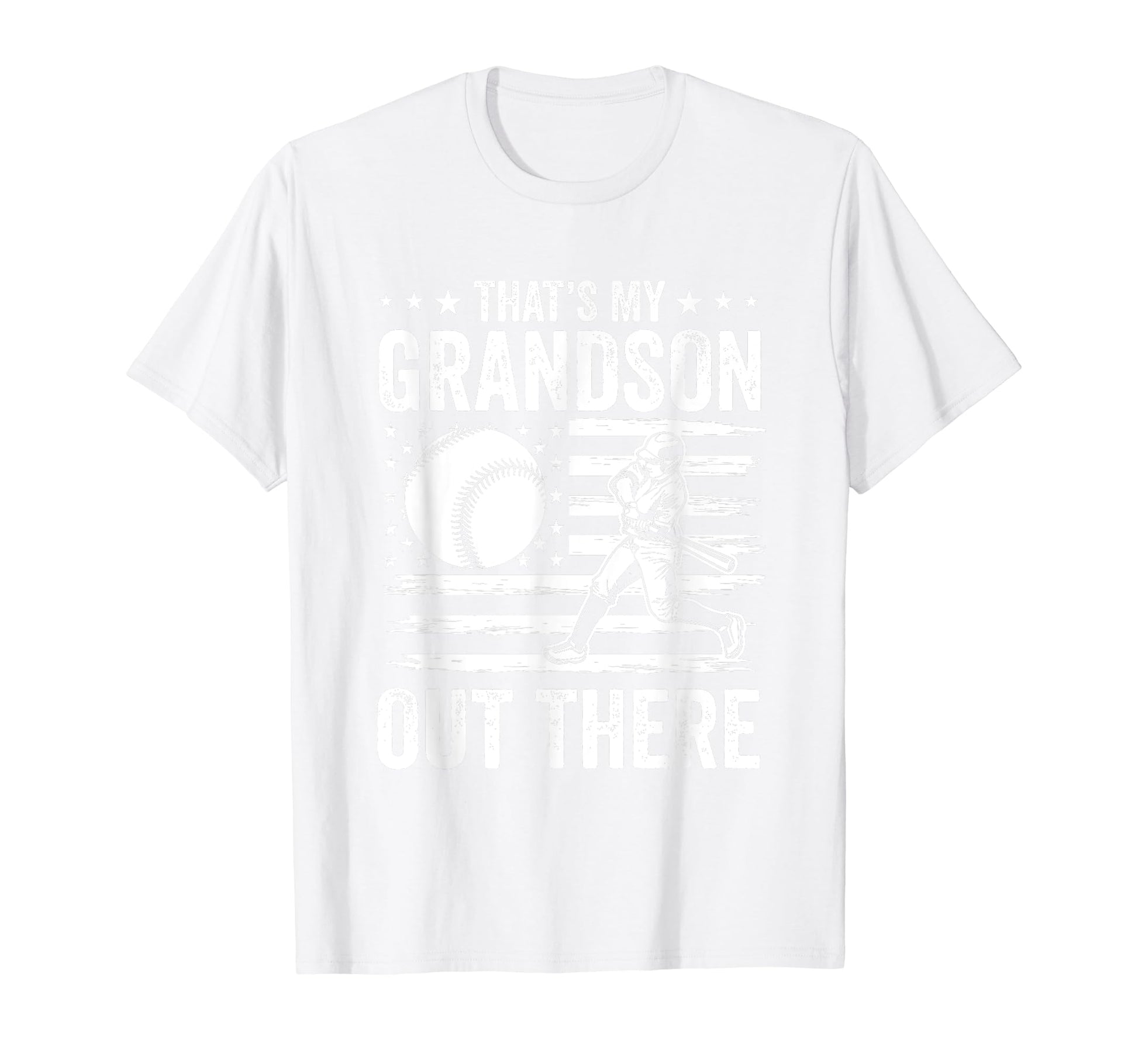 Thats My Grandson Out There Baseball T-Shirt - Trendy Graphic for Adults - T-Shirt, Sweatshirt, Hoodie