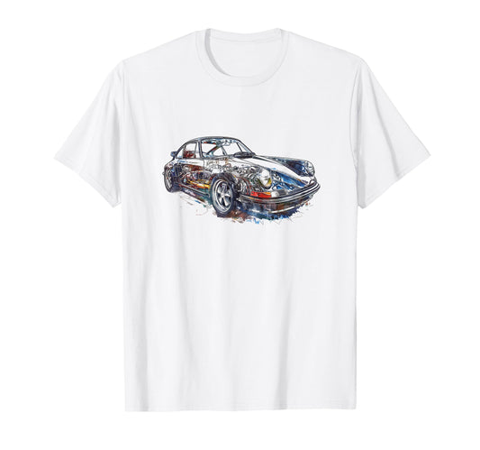 911 Sports Car T-Shirt - Novelty Apparel for Adults - T-Shirt, Sweatshirt, Hoodie