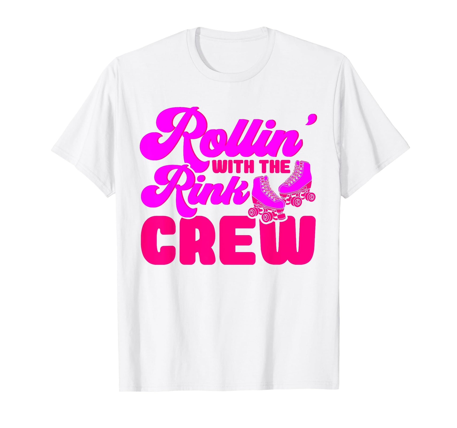 Roller Skates Rollin Rink Crew Roller T-Shirt - Custom Art Print Unisex - T-Shirt, Sweatshirt, Hoodie