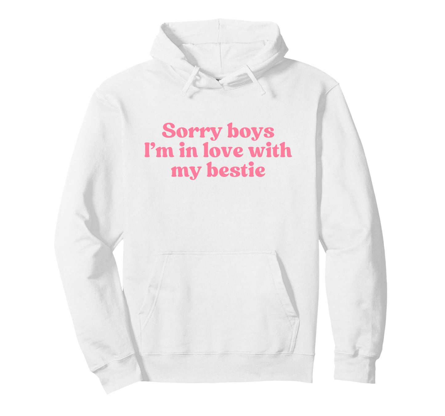 Sorry Im Love My Bestie Y2K Aesthetic Hoodie - Streetwear Style for Adults - T-Shirt, Sweatshirt, Hoodie